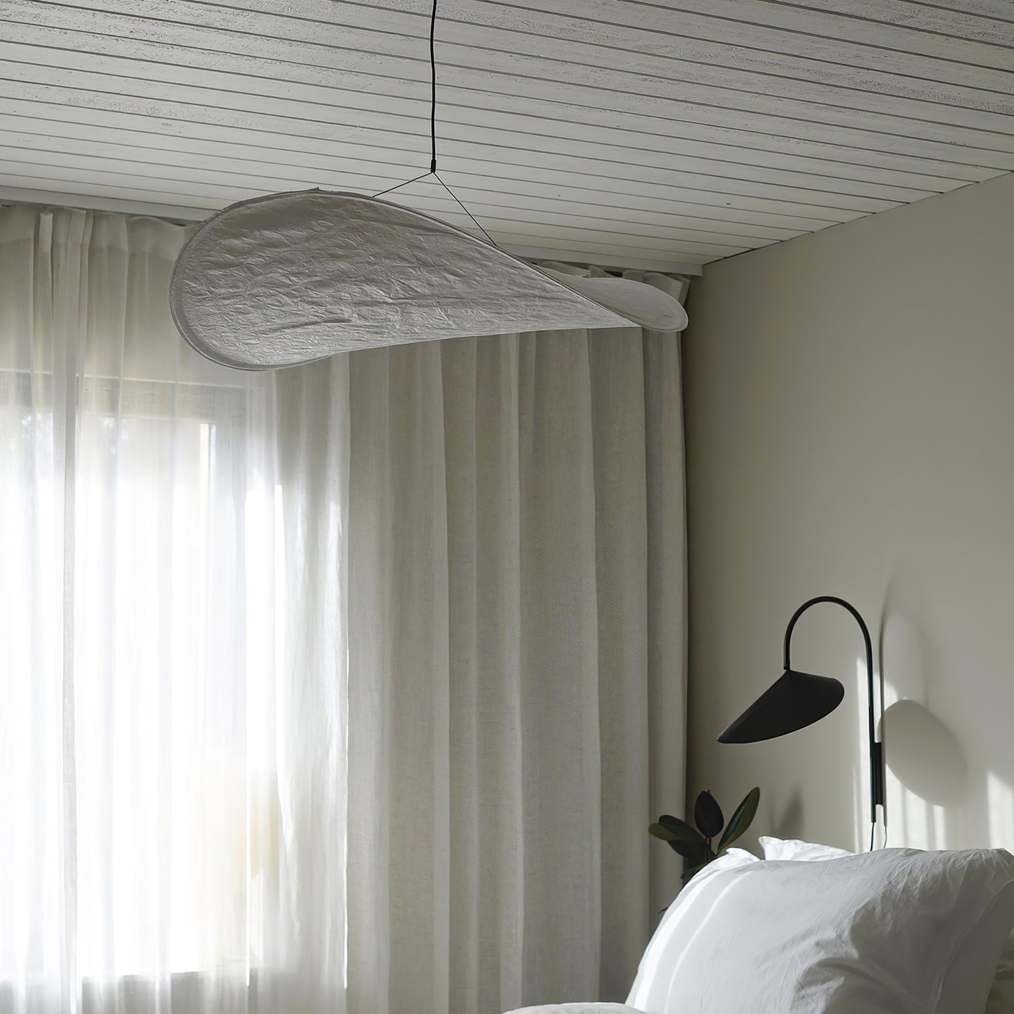 Luminette Minimalist Silk Pendant Light