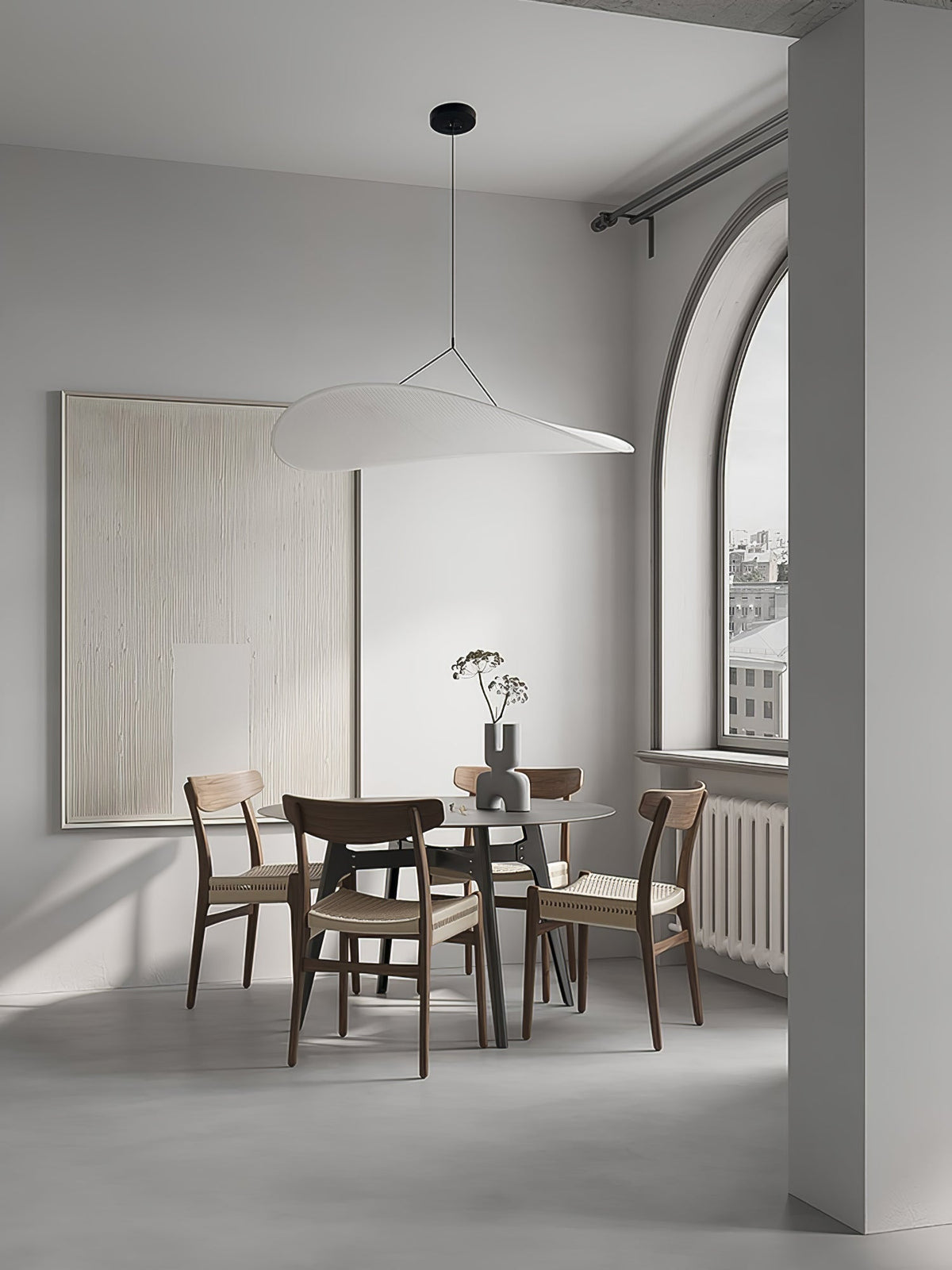 Luminette Minimalist Silk Pendant Light