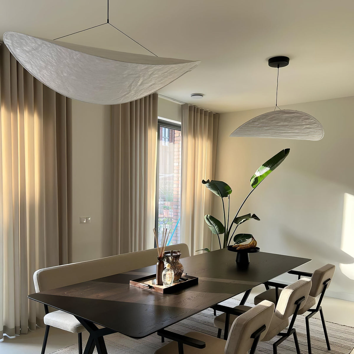 Luminette Minimalist Silk Pendant Light