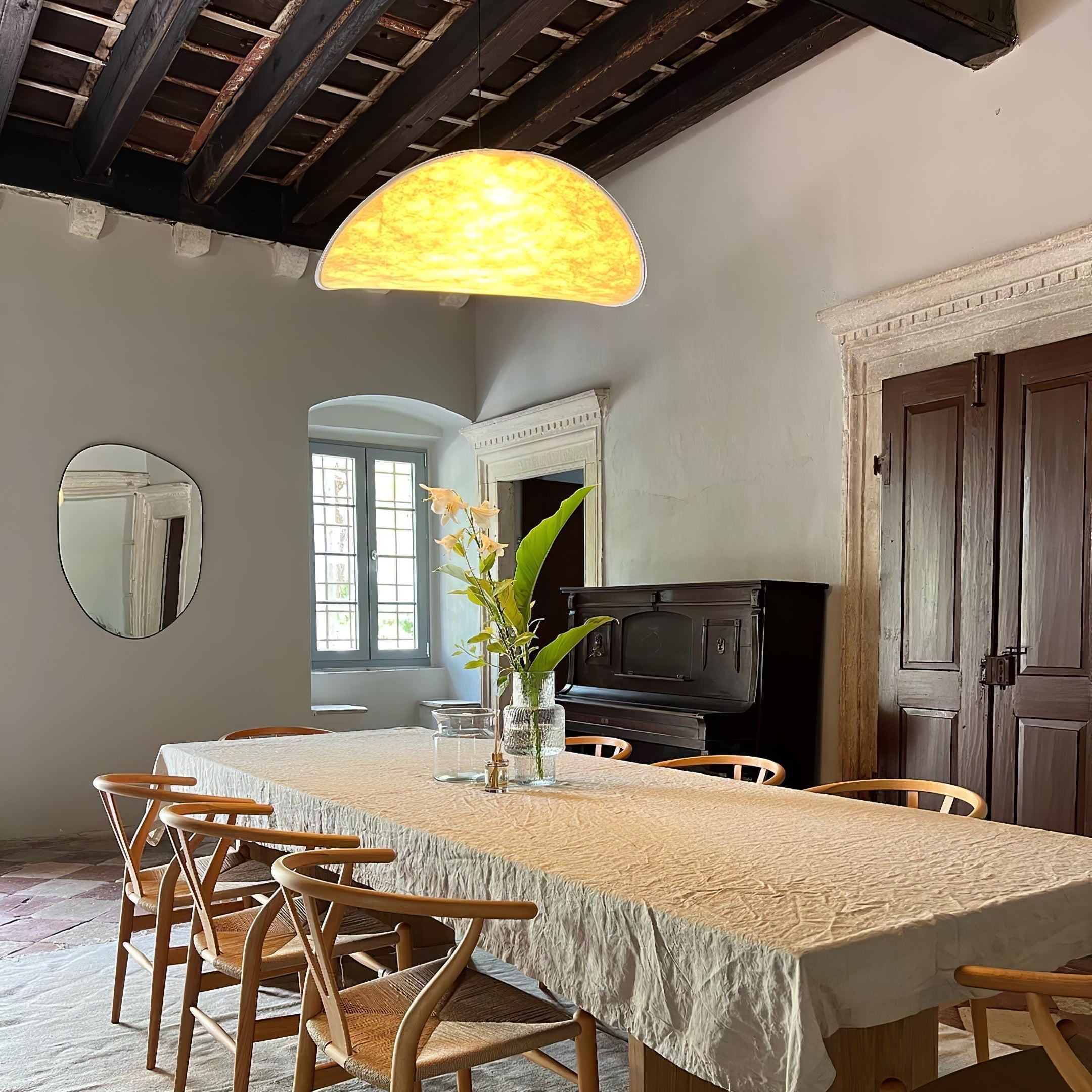 Luminette Minimalist Silk Pendant Light