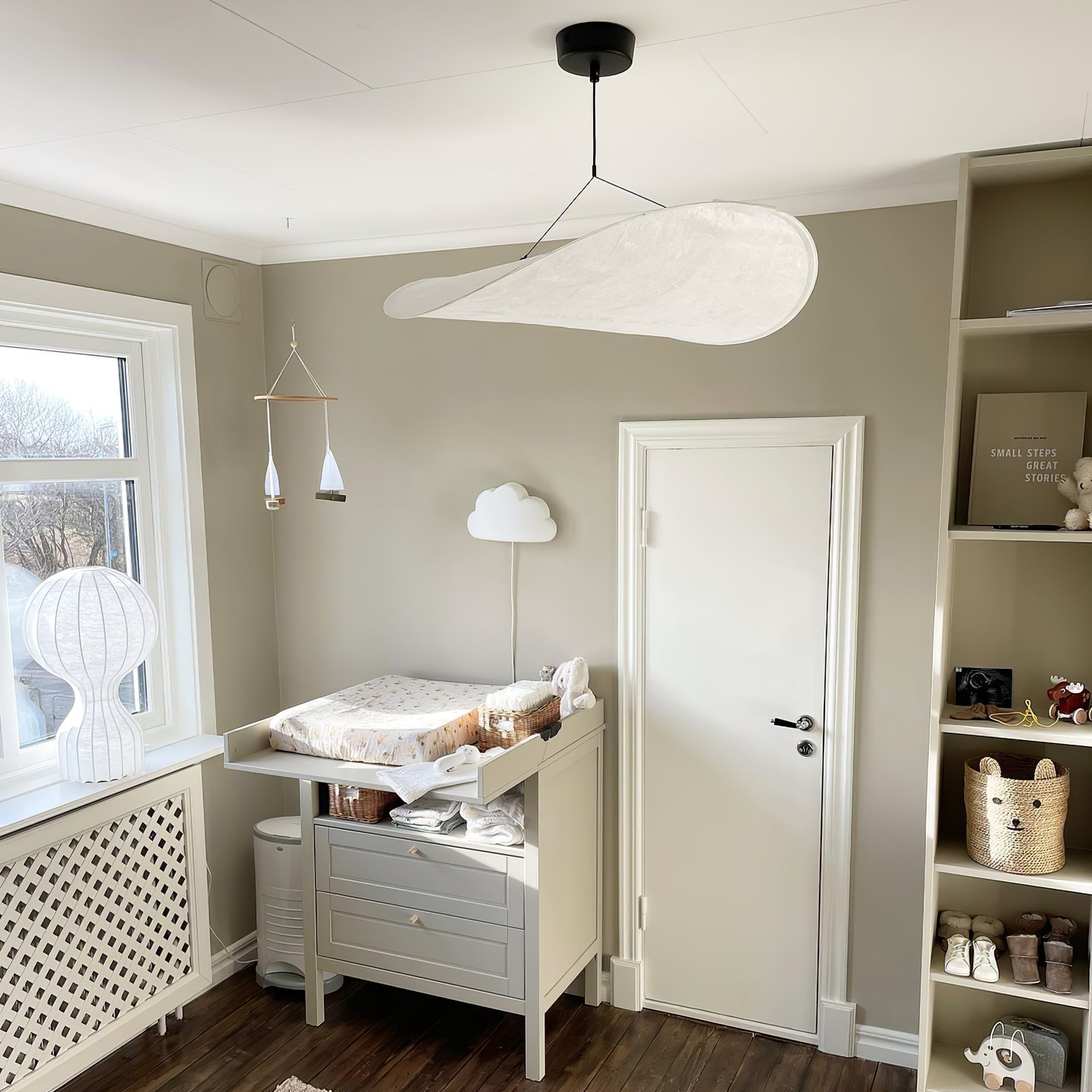Luminette Minimalist Silk Pendant Light