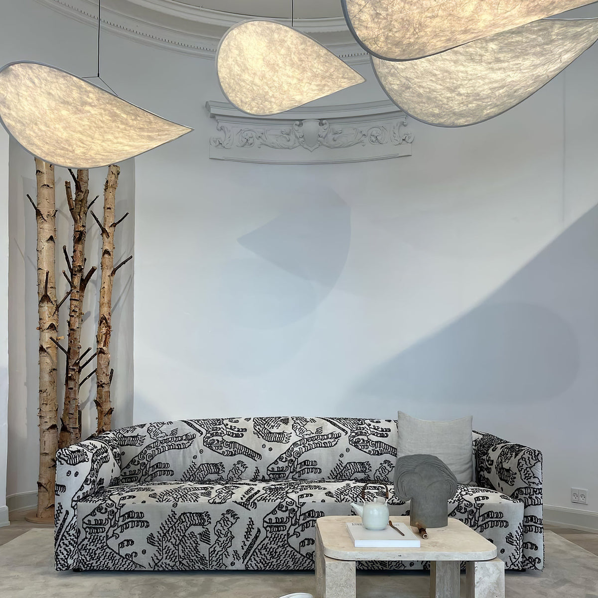 Luminette Minimalist Silk Pendant Light