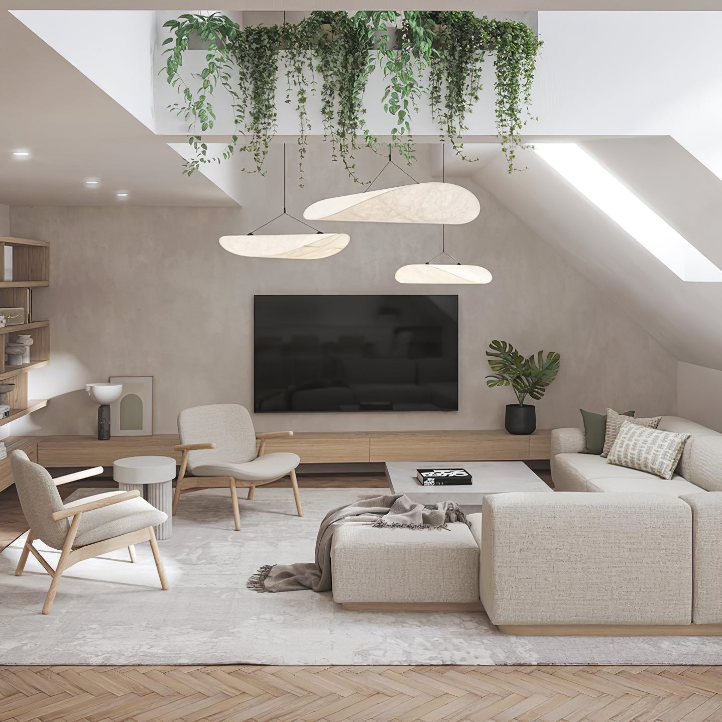 Luminette Minimalist Silk Pendant Light