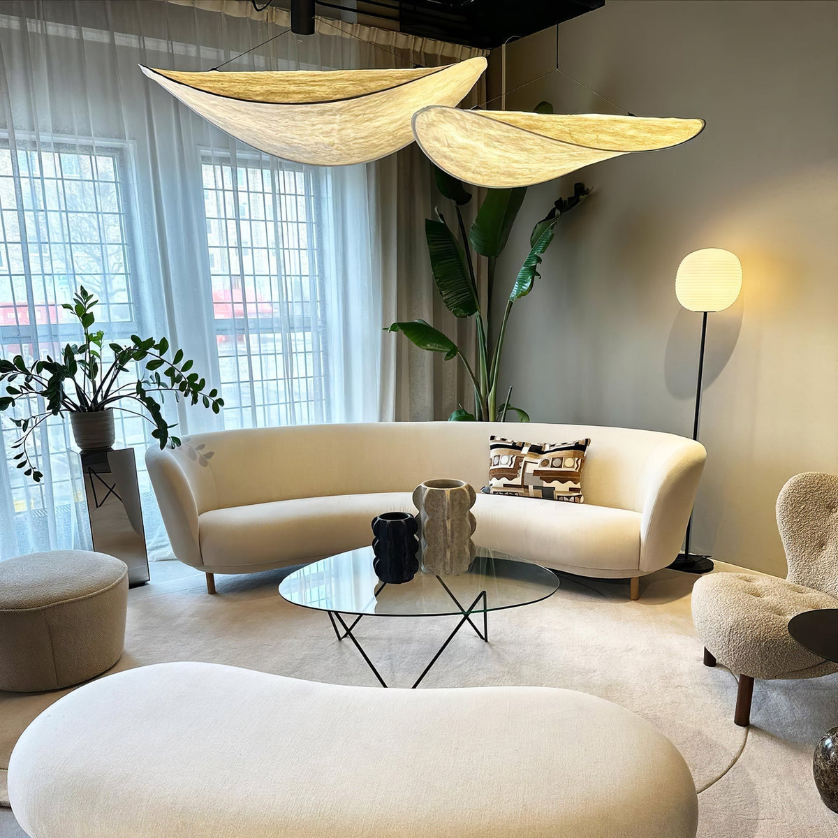 Luminette Minimalist Silk Pendant Light