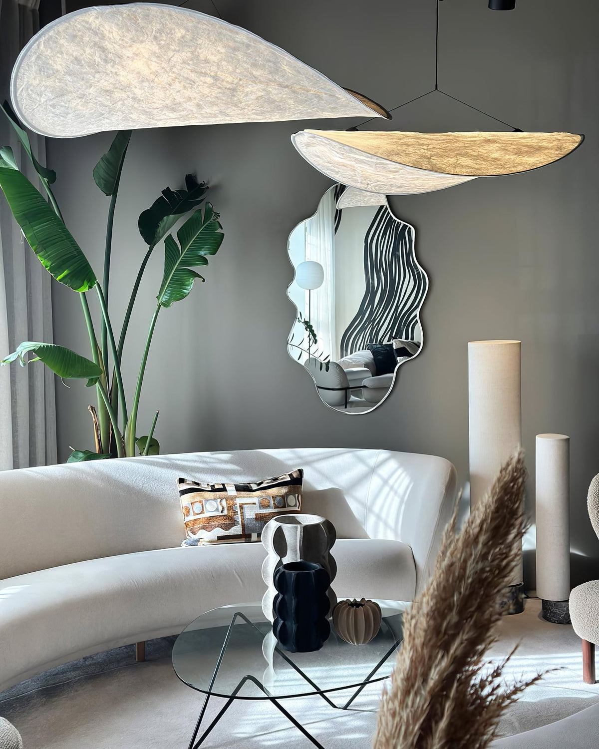 Luminette Minimalist Silk Pendant Light