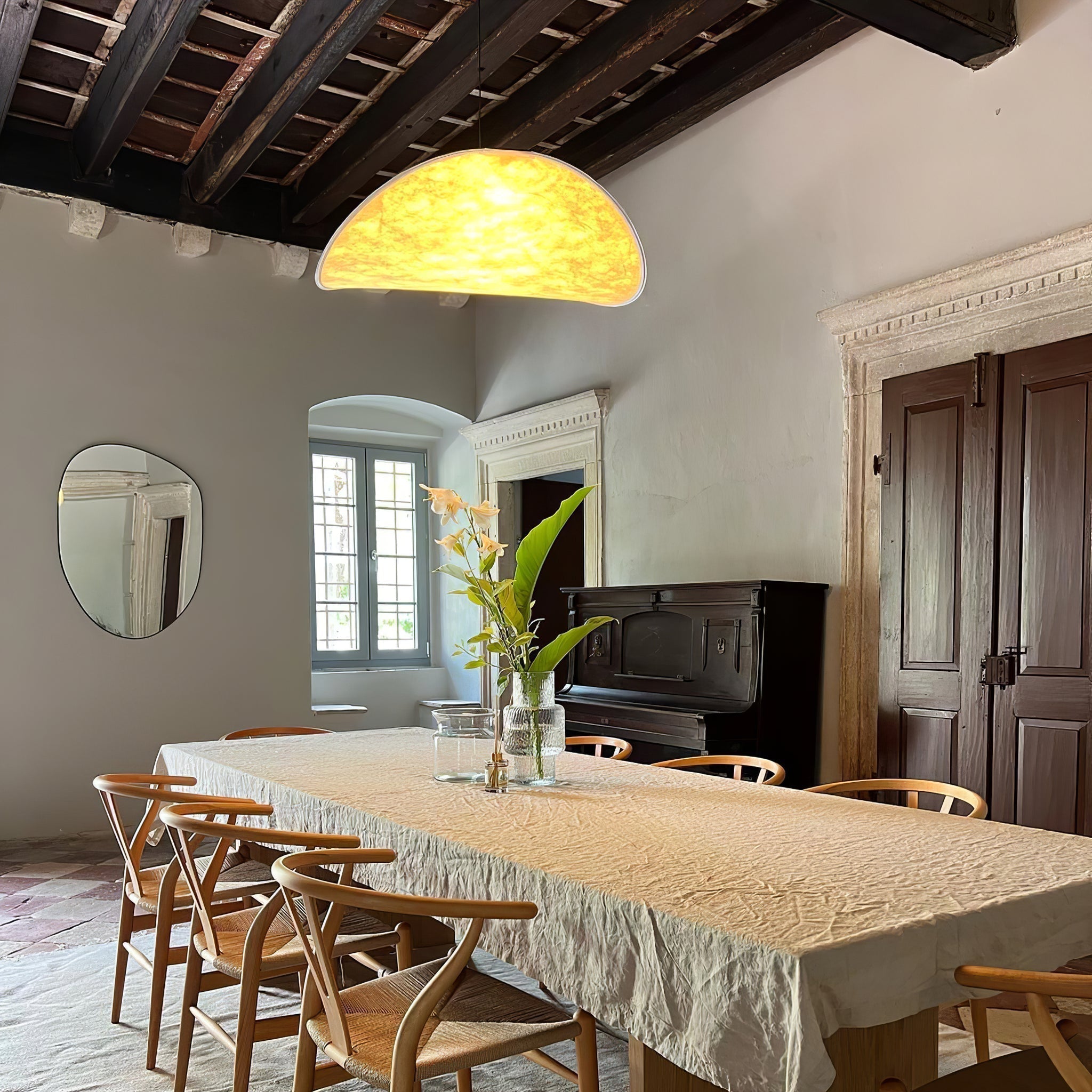 Luminette Minimalist Silk Pendant Light
