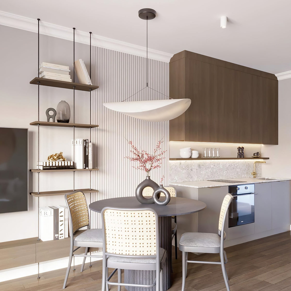 Larenol Paper & Glass Fiber Pendant Lamp