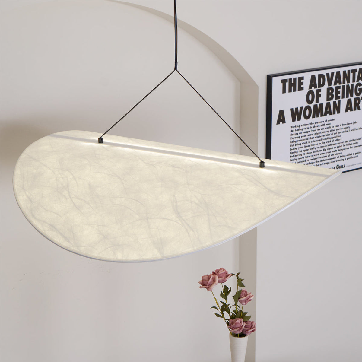 Luminette Minimalist Silk Pendant Light