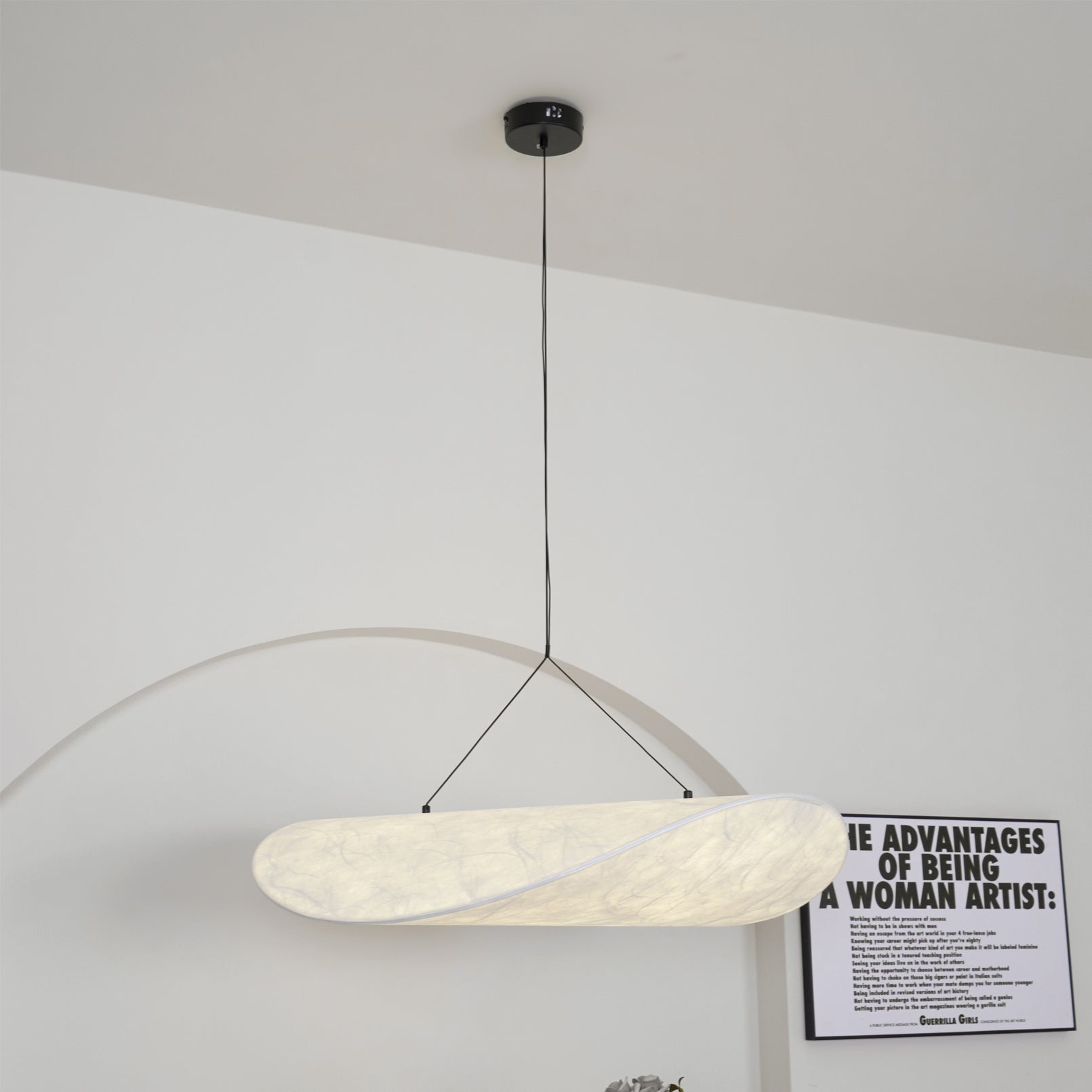 Luminette Minimalist Silk Pendant Light
