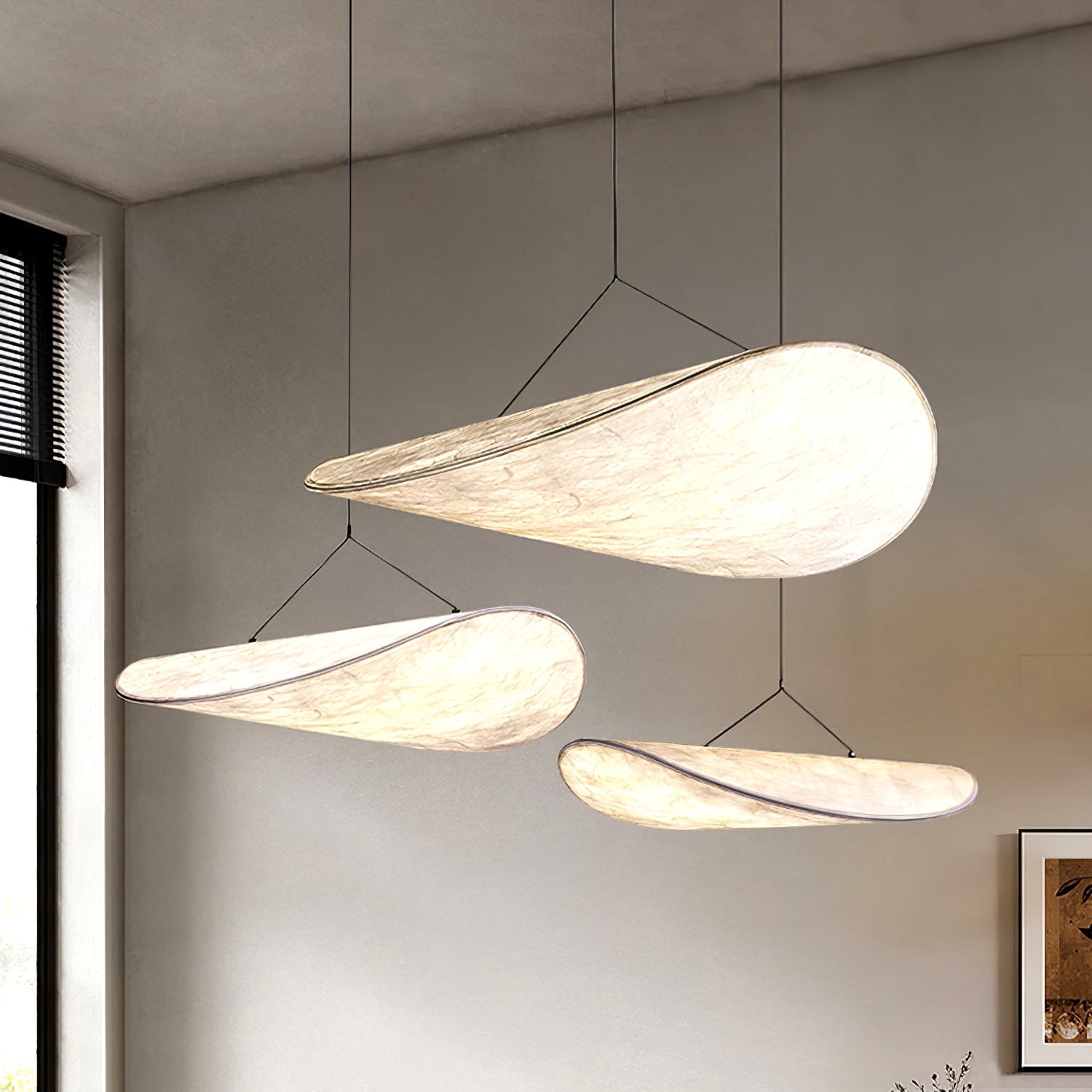 Luminette Minimalist Silk Pendant Light