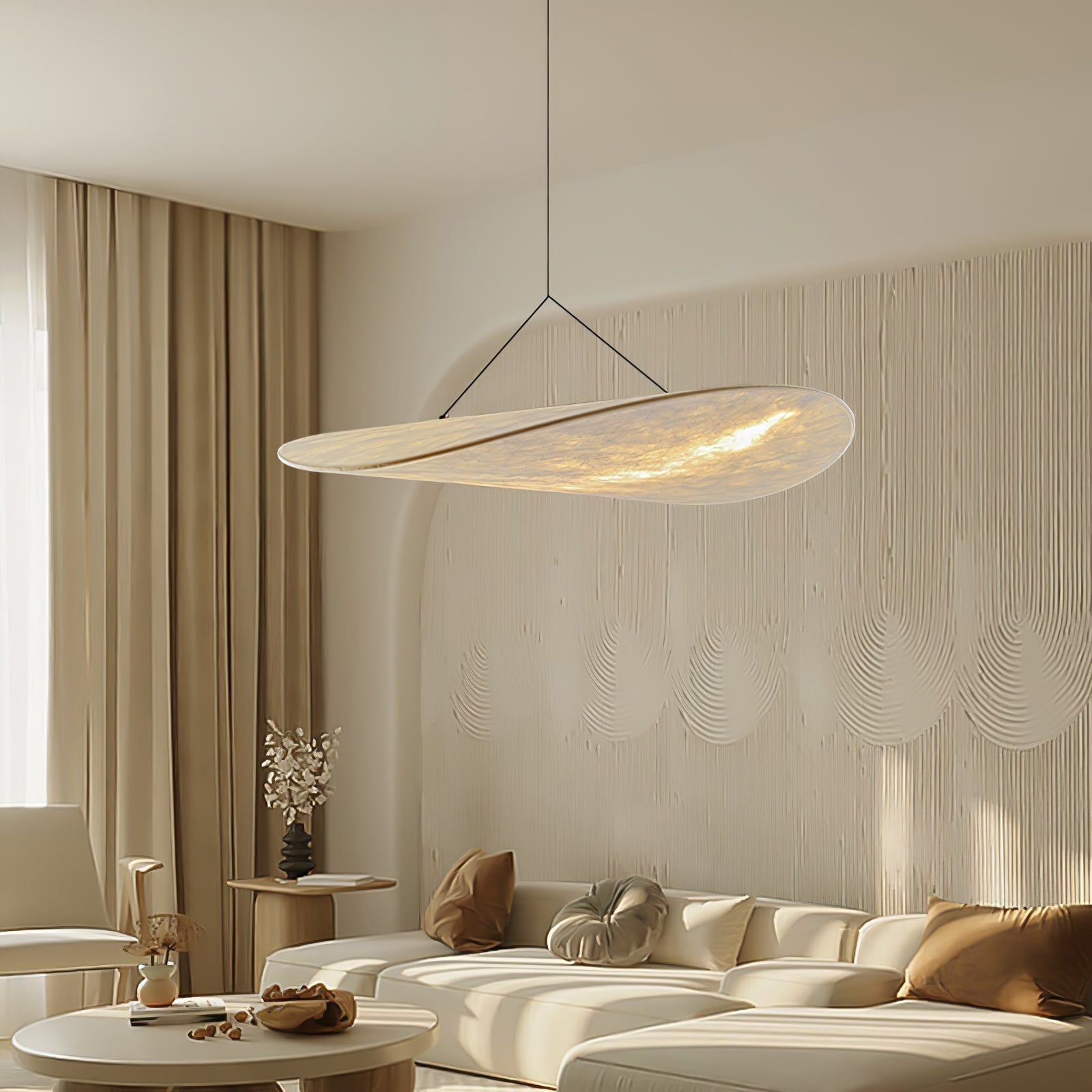 Luminette Minimalist Silk Pendant Light