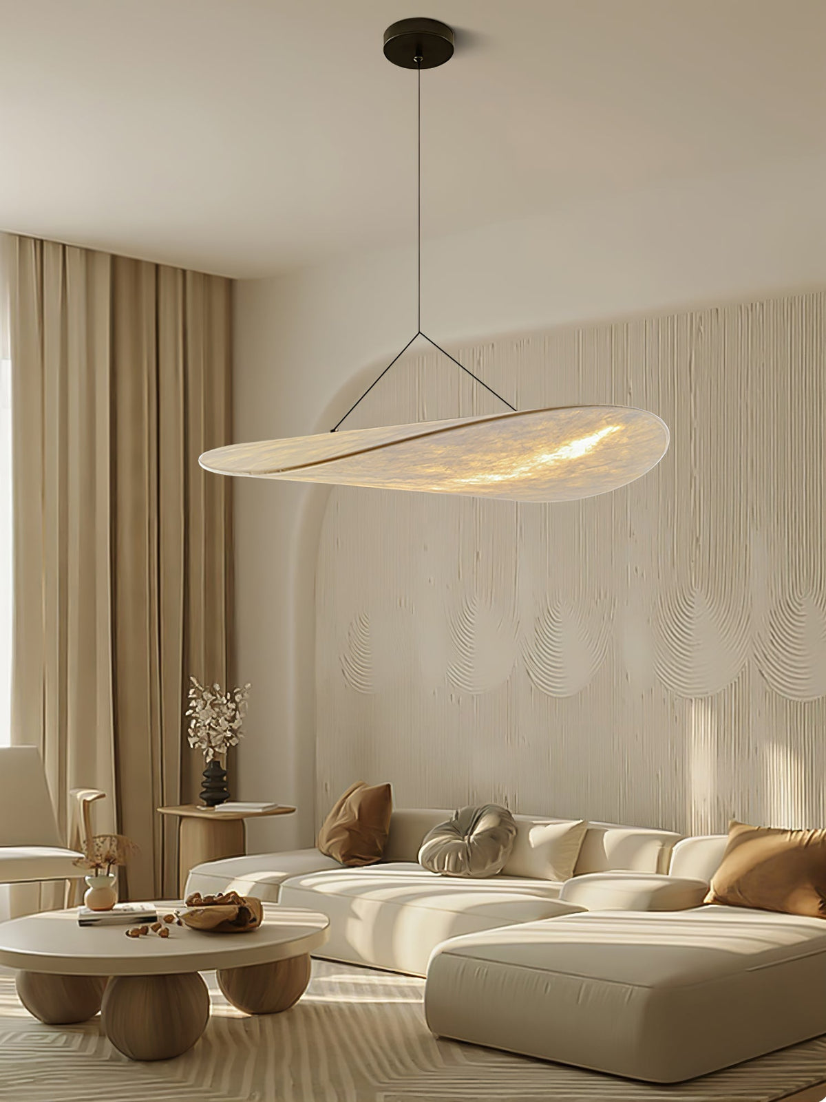 Luminette Minimalist Silk Pendant Light