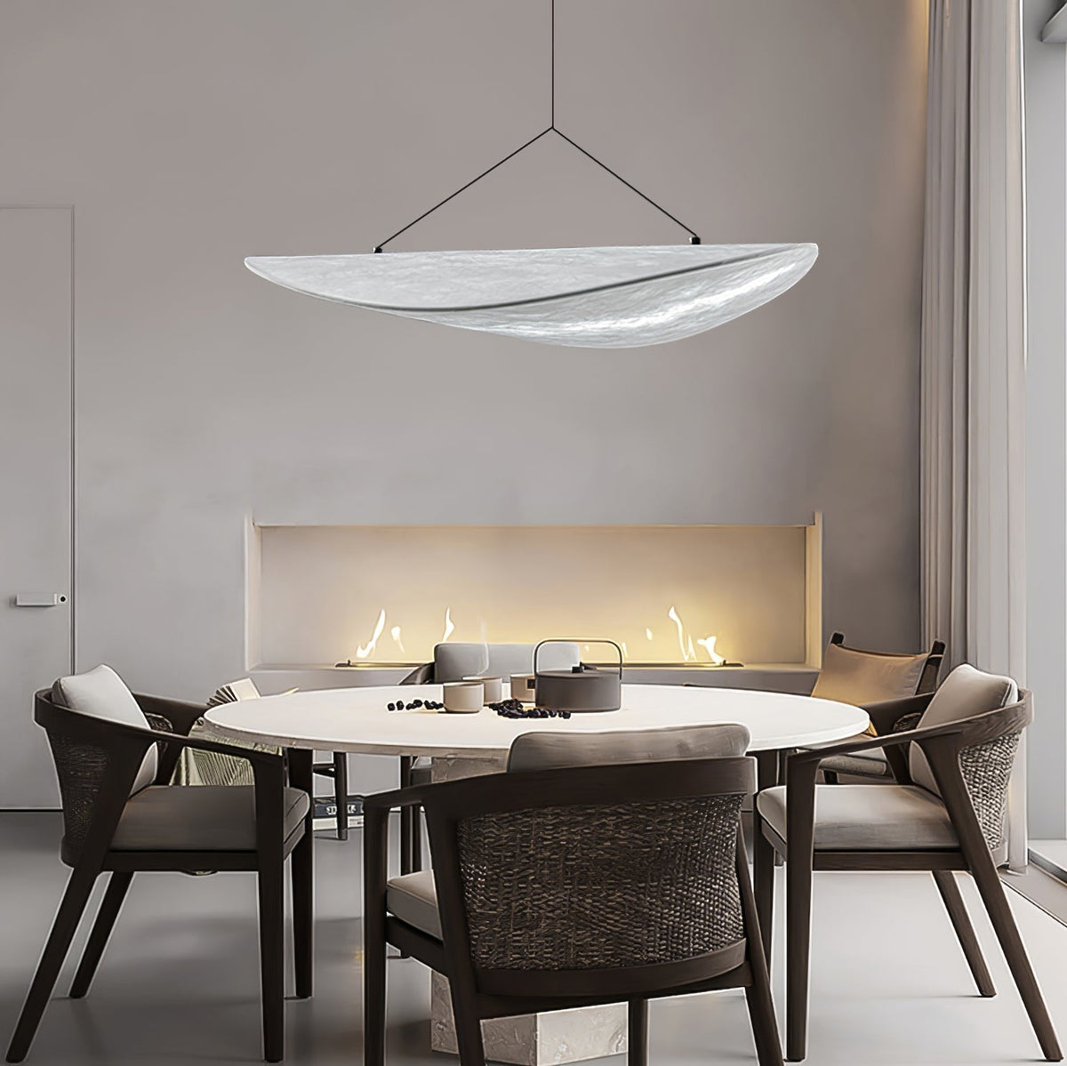 Luminette Minimalist Silk Pendant Light