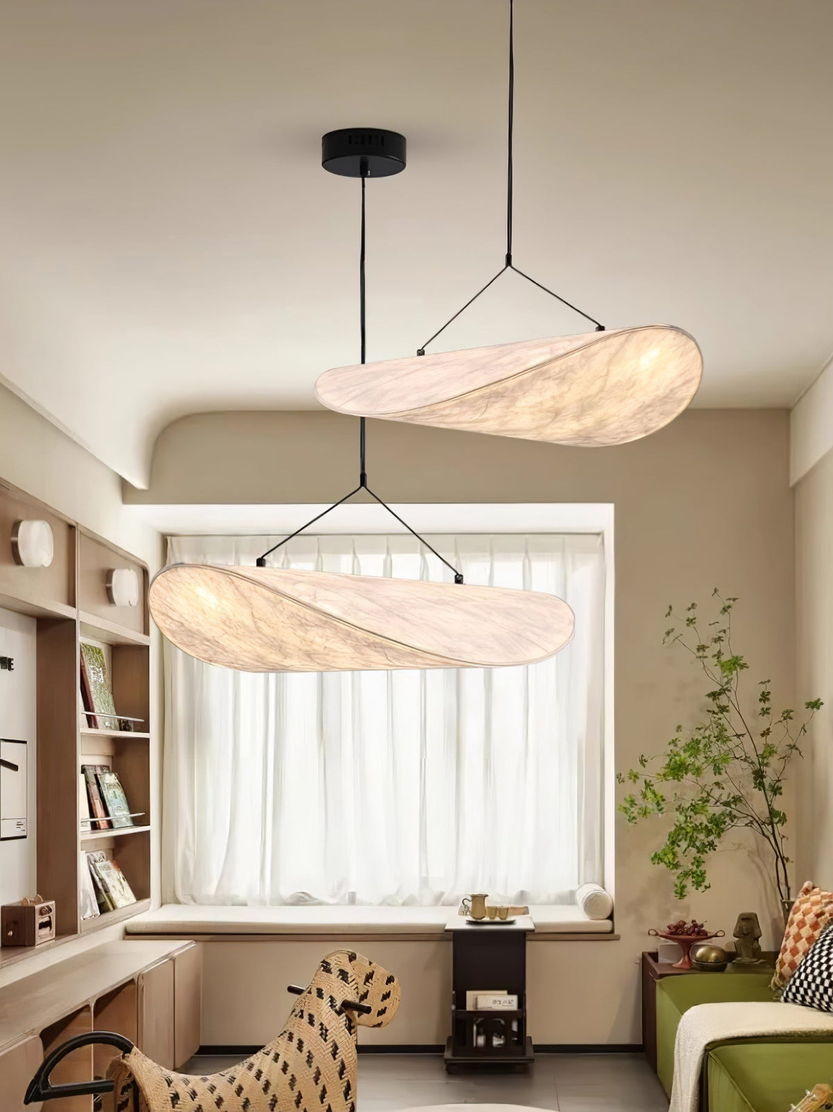 Luminette Minimalist Silk Pendant Light