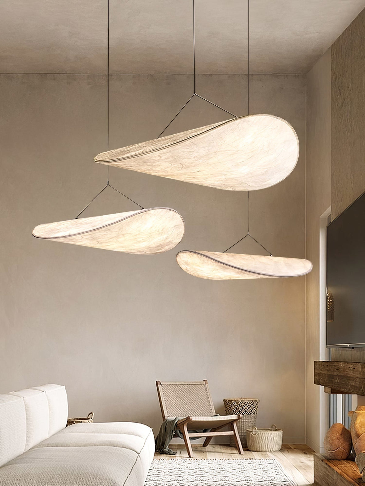 Luminette Minimalist Silk Pendant Light