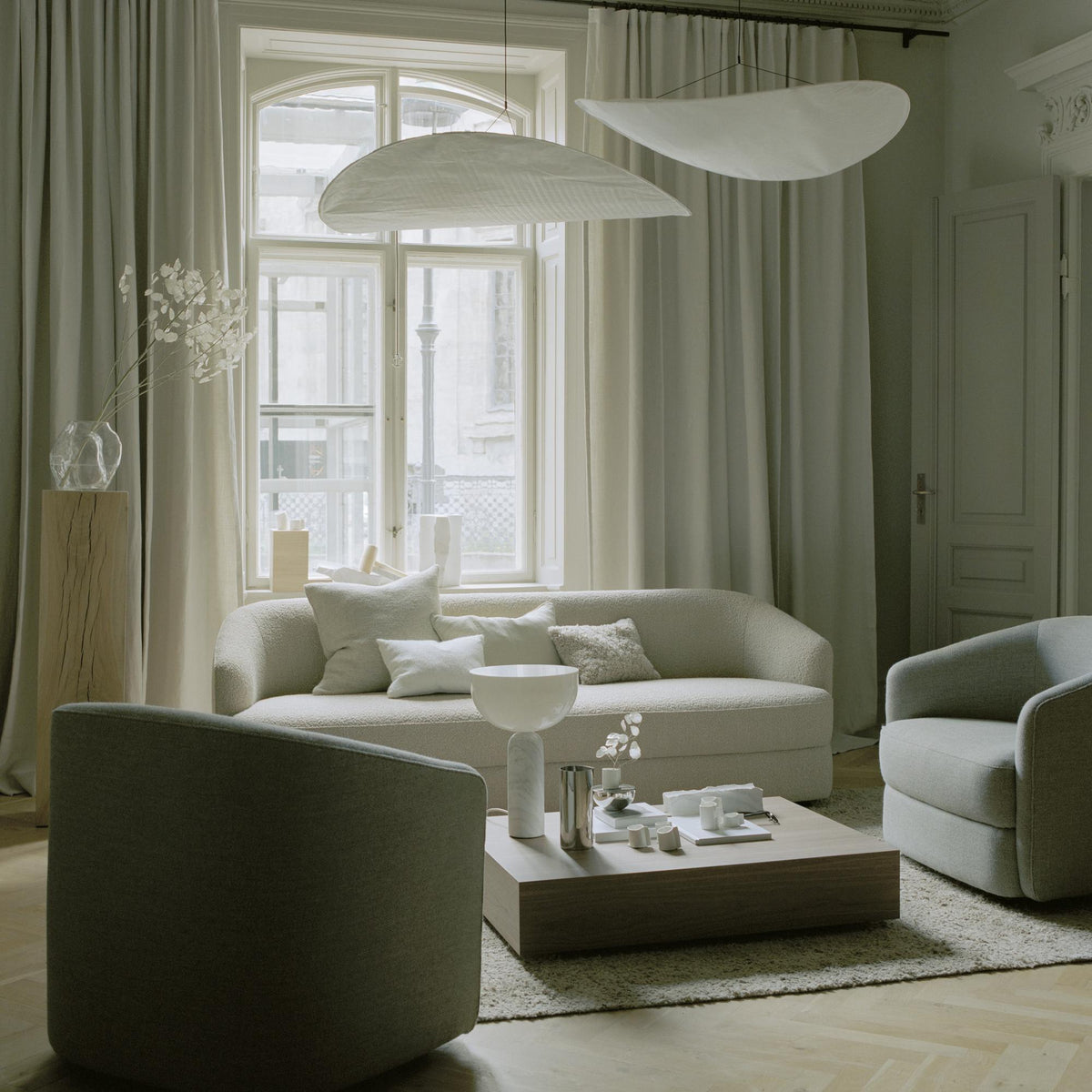 Larenol Paper & Glass Fiber Pendant Lamp