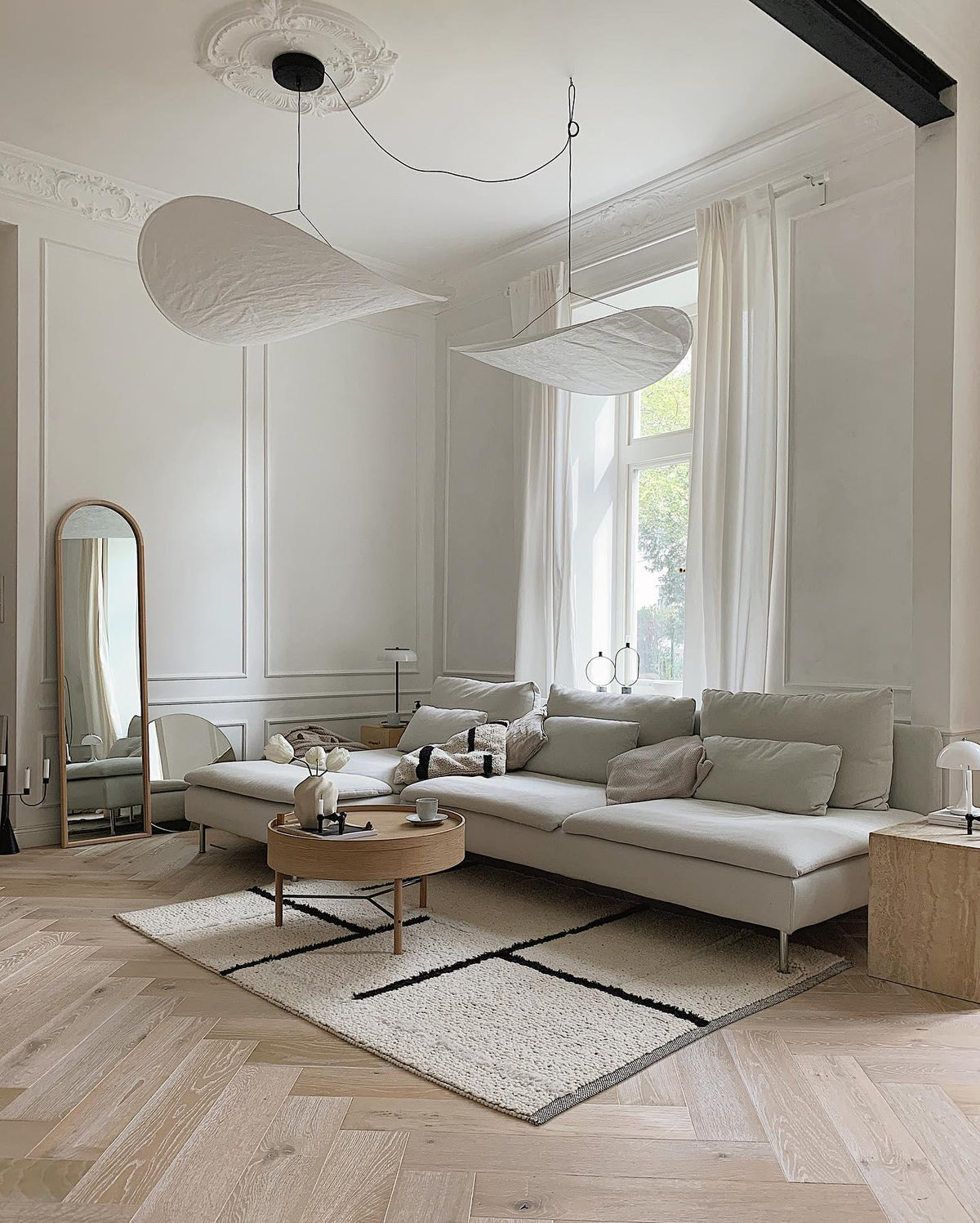 Luminette Minimalist Silk Pendant Light