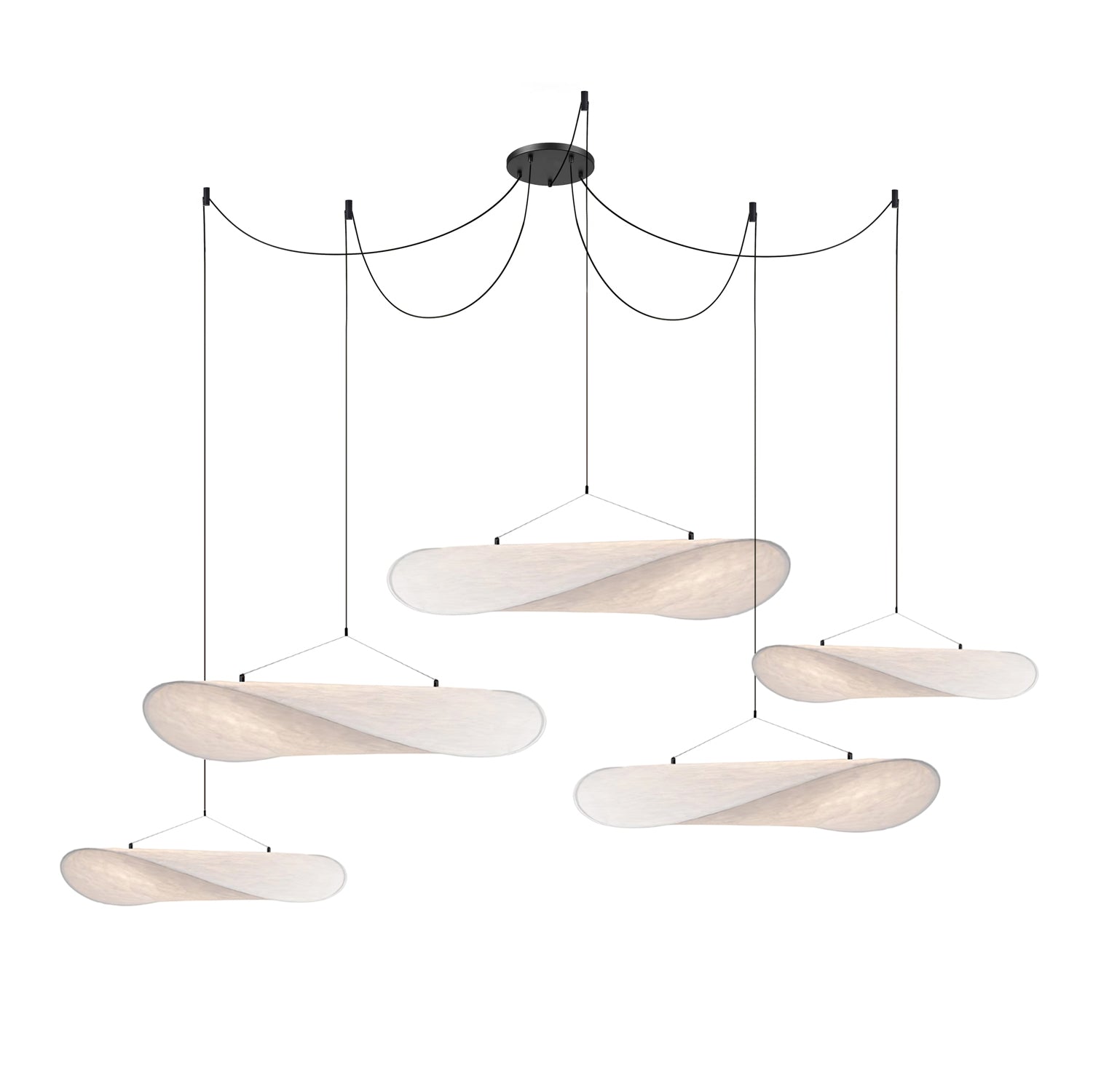 Luminette Minimalist Silk Pendant Light