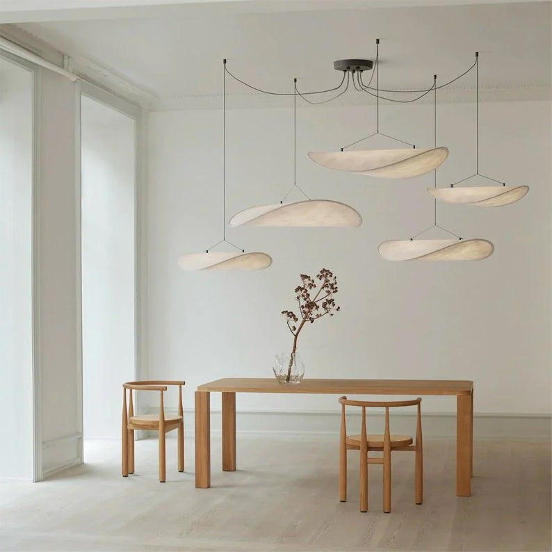 Ritta Vintage Art Deco Pendant Light Silk Art Gallery - Neutral Decor