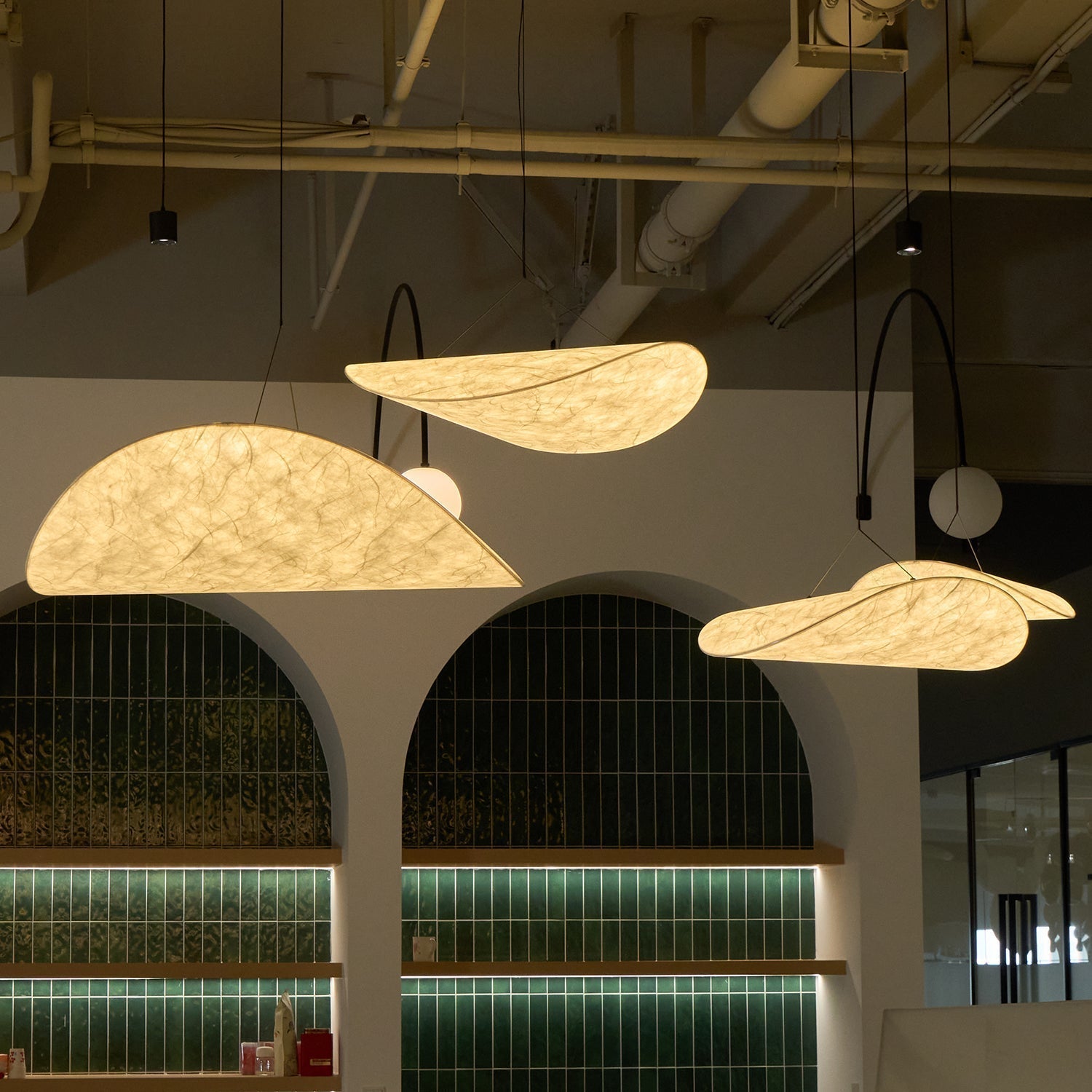 Luminette Minimalist Silk Pendant Light
