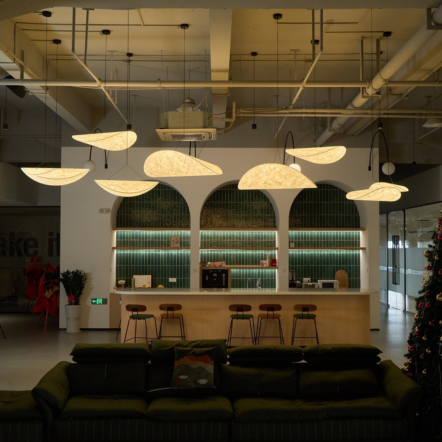 Luminette Minimalist Silk Pendant Light