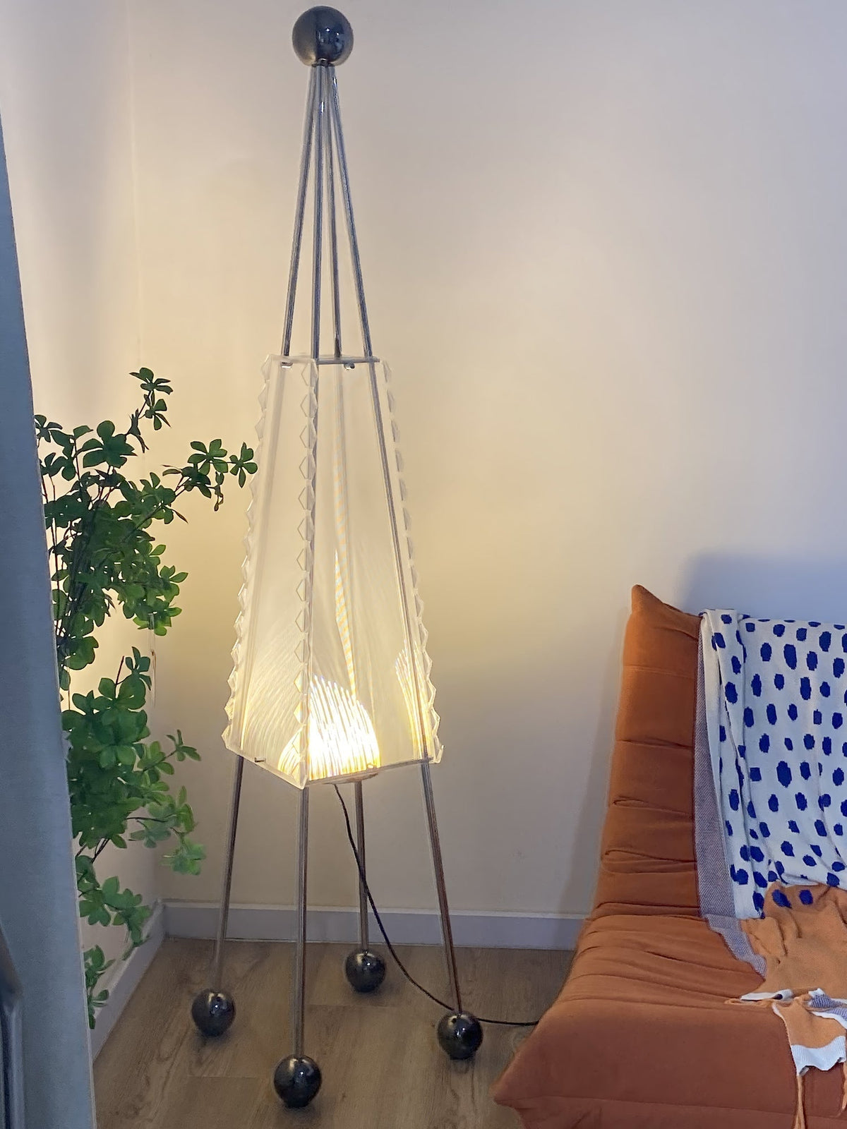 Tetra Industrial Acrylic Floor Lamp