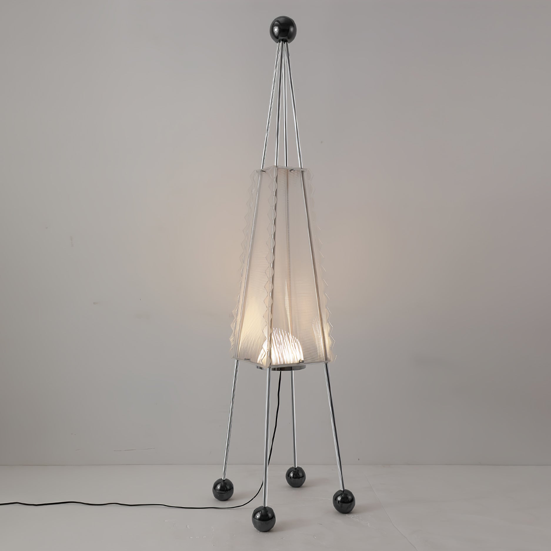Tetra Industrial Acrylic Floor Lamp
