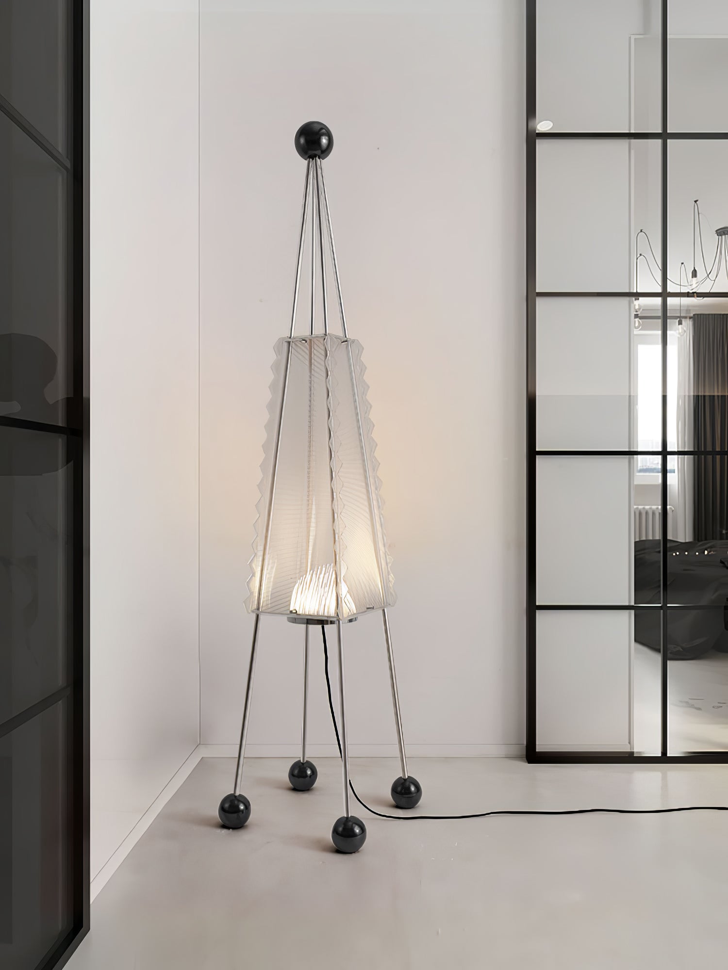 Tetra Industrial Acrylic Floor Lamp