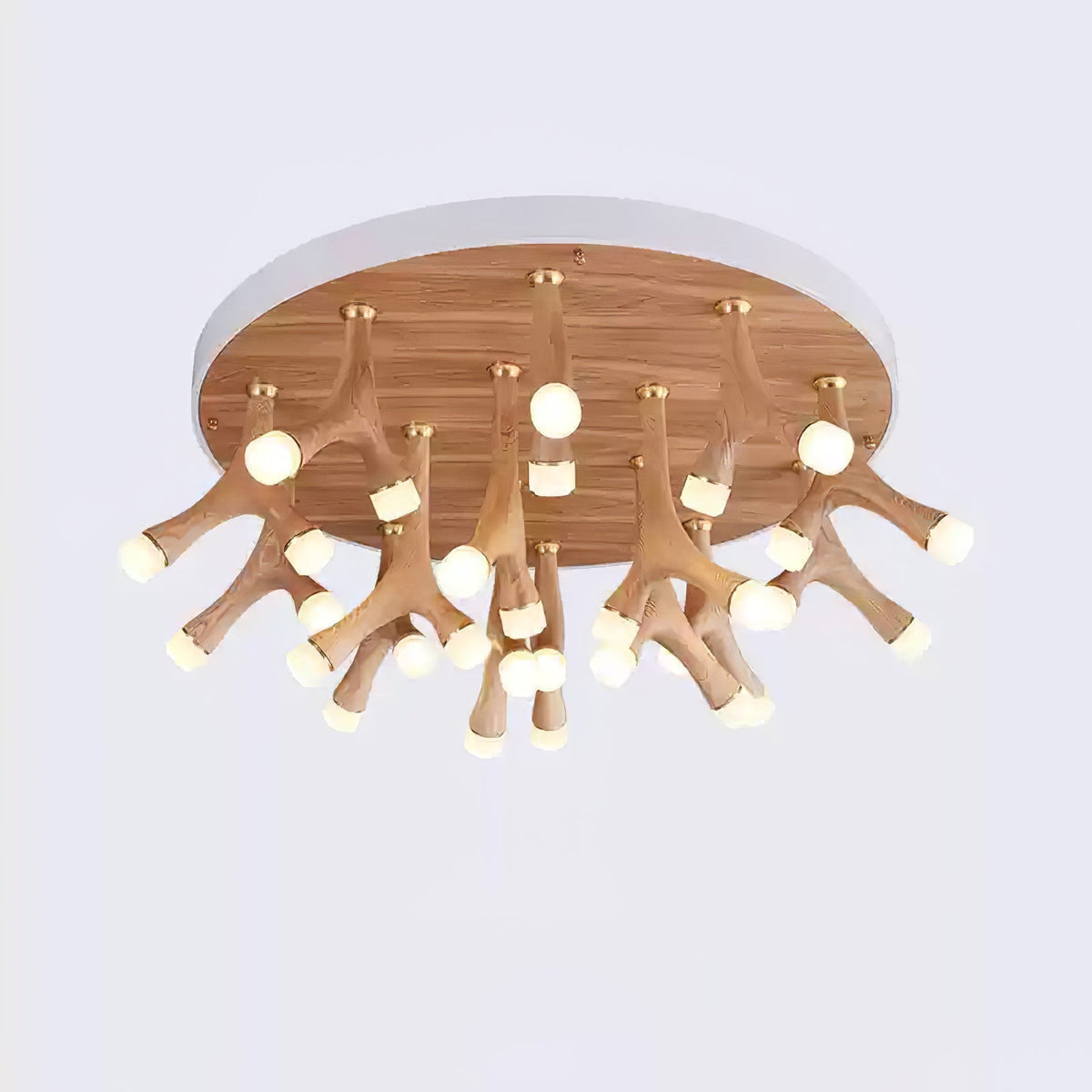Vilorion Nature-Inspired Wood Ceiling Light
