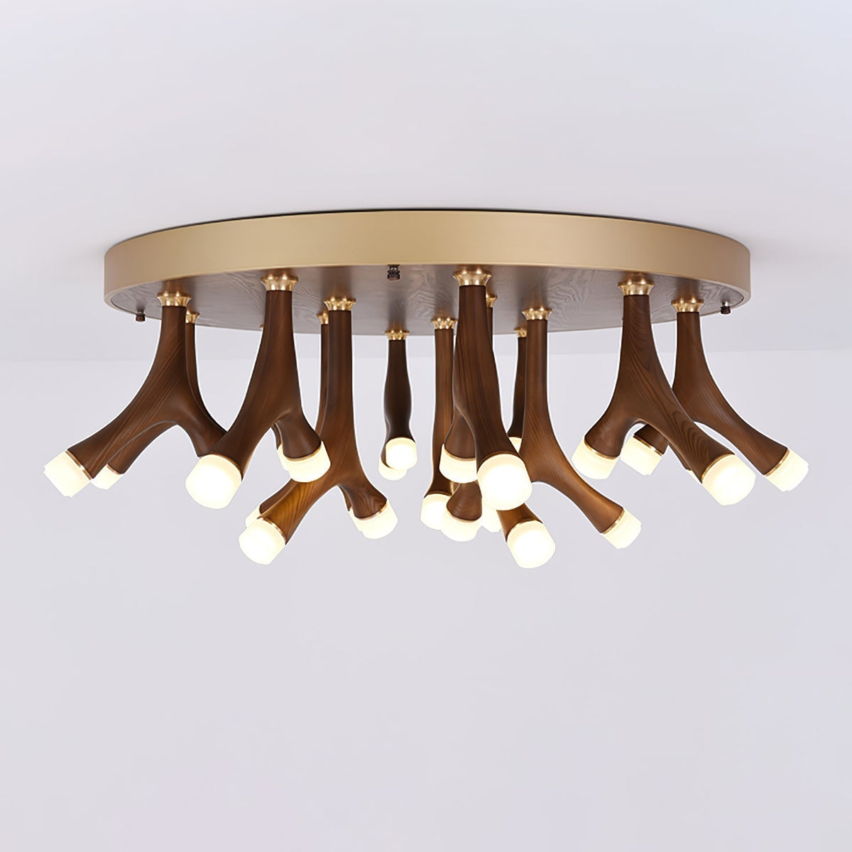 Vilorion Nature-Inspired Wood Ceiling Light