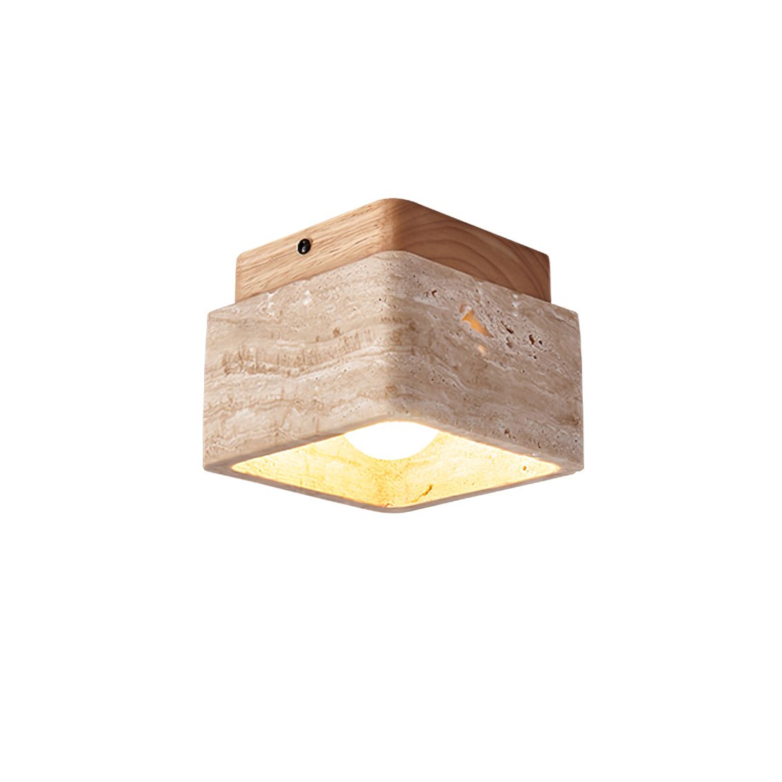 Alaearis Textured Travertine Ceiling Light - Neutral Decor