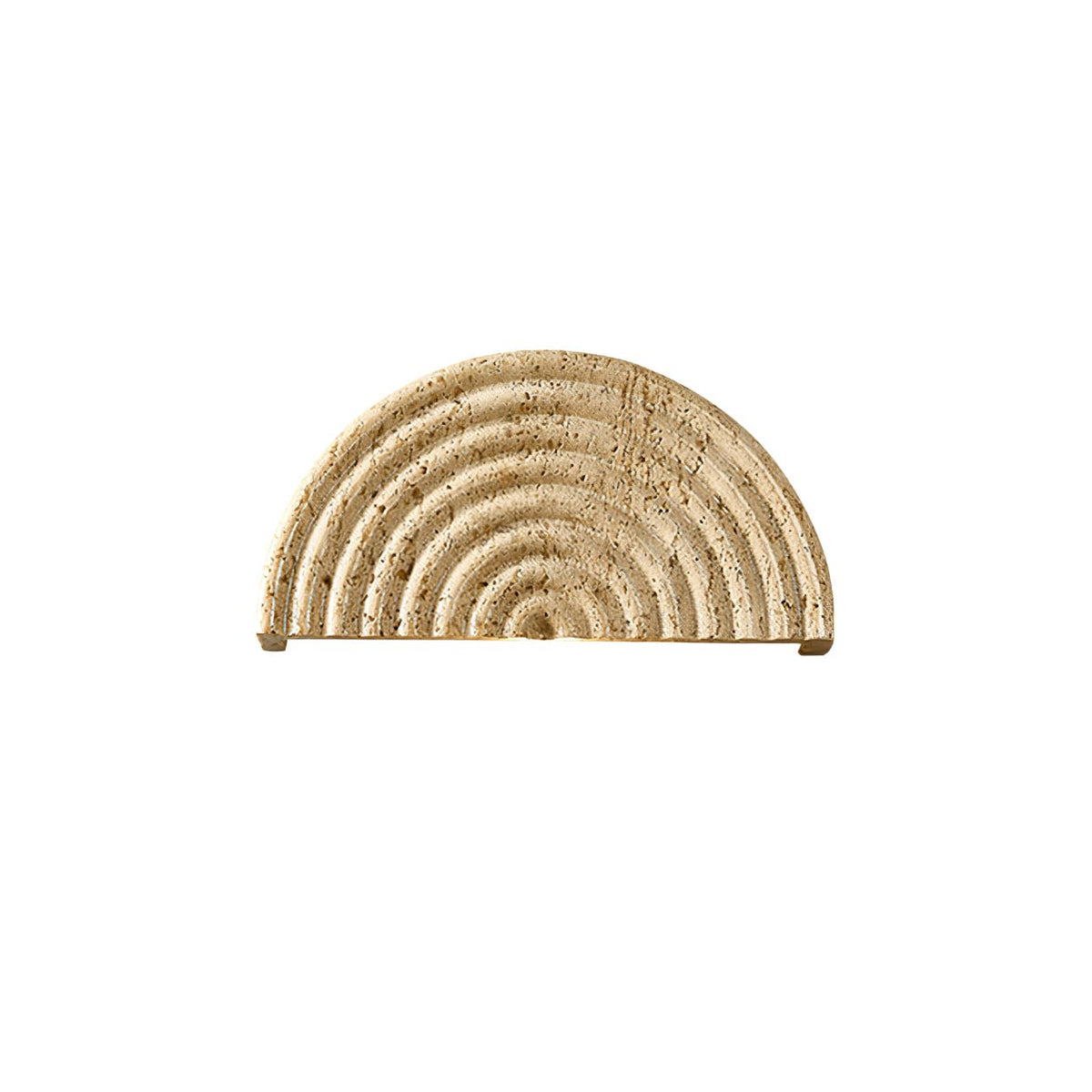 Faro Travertine Half-Moon Wall Lamp
