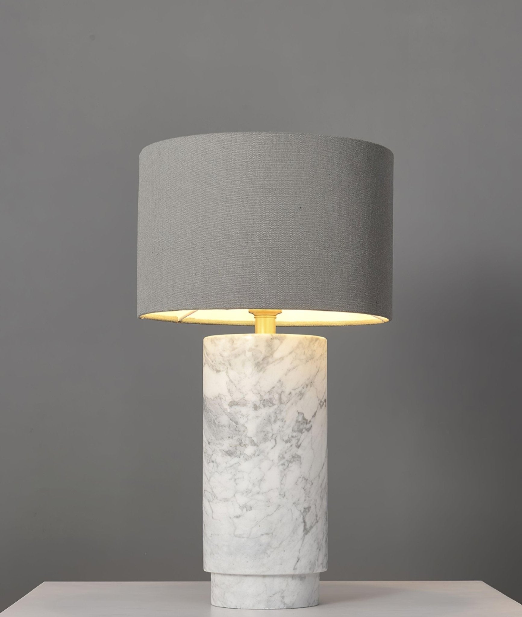 Xavi Marble Fabric Table Lamp