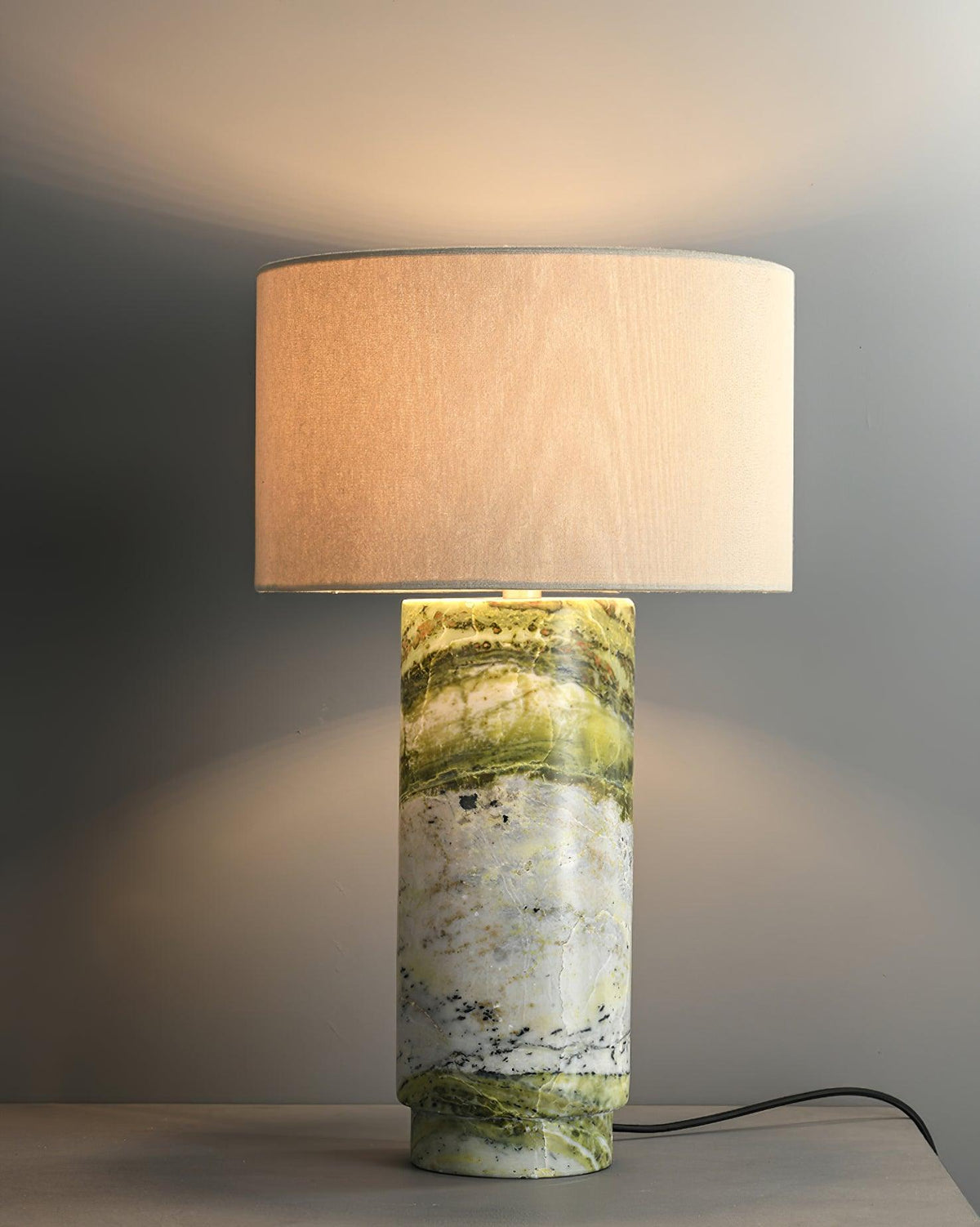 Xavi Marble Fabric Table Lamp