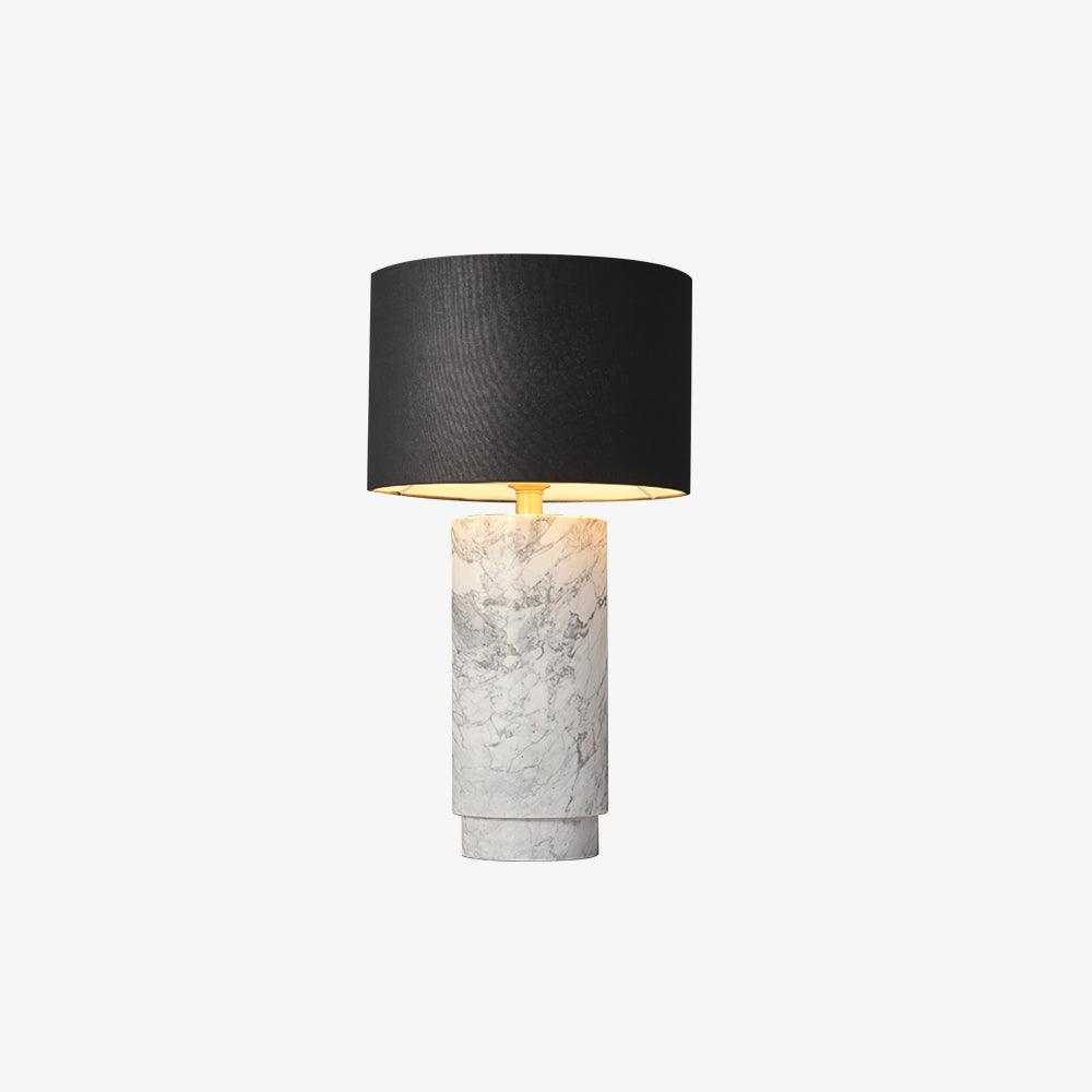 Xavi Marble Fabric Table Lamp