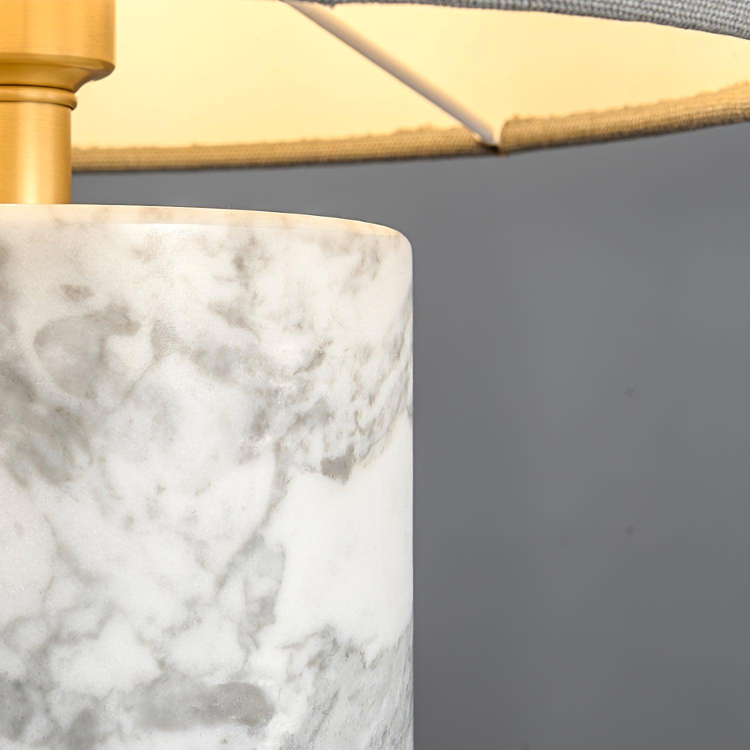 Xavi Marble Fabric Table Lamp