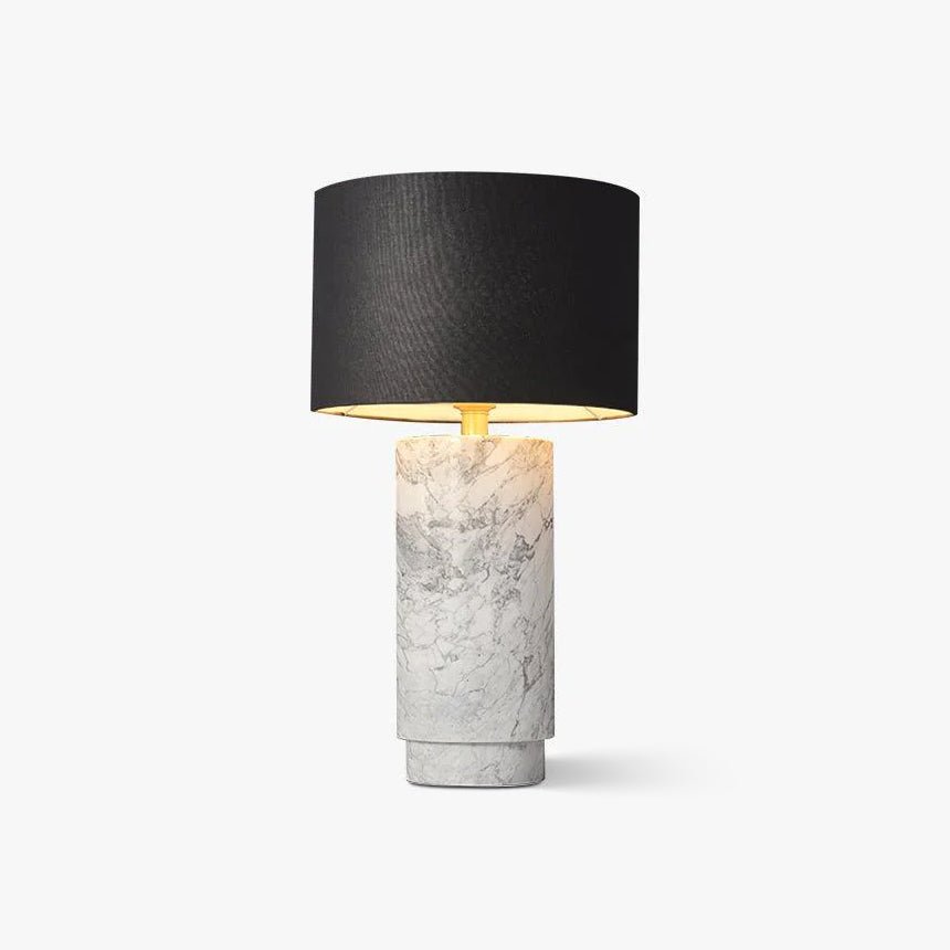 Xavi Marble Fabric Table Lamp