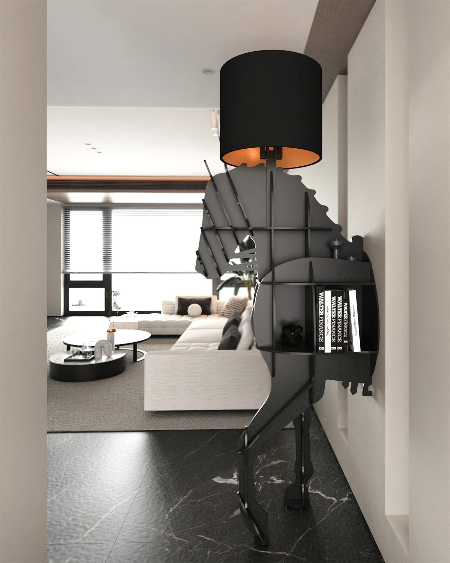 Nrasen Horse-shaped Floor Lamp