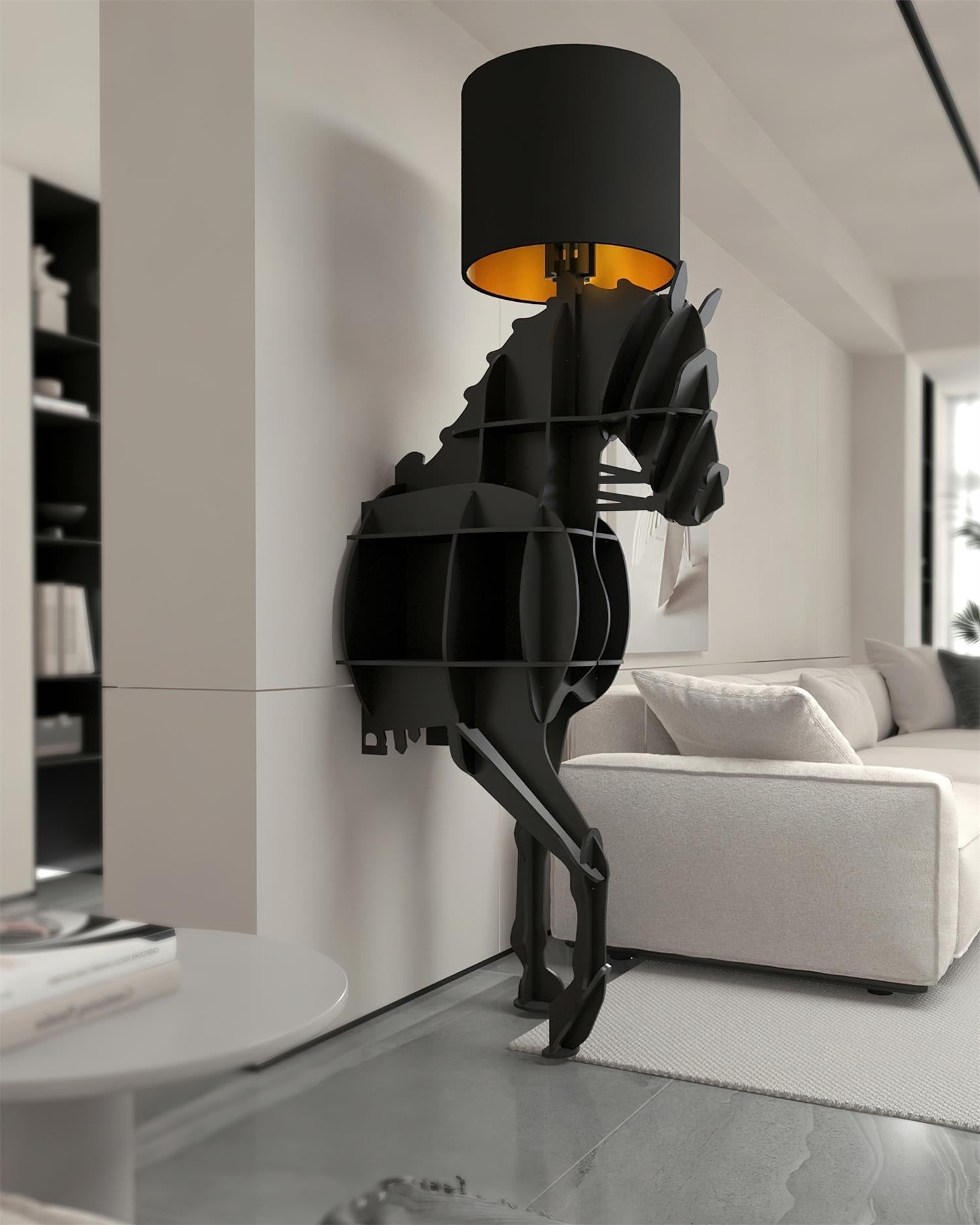 Nrasen Horse-shaped Floor Lamp