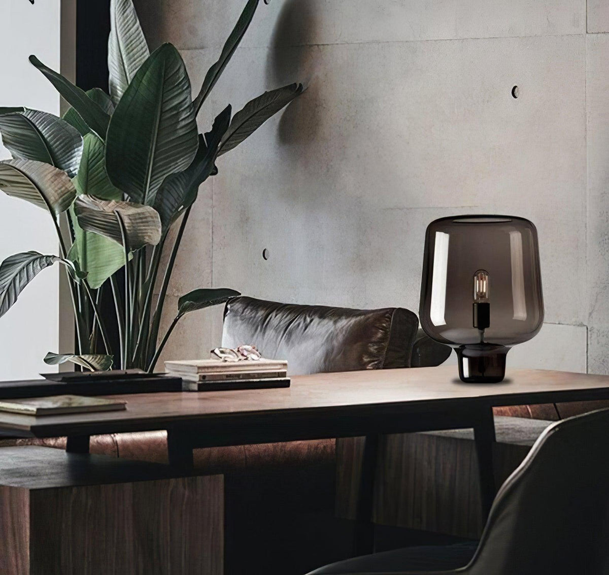 Eanlari Glass Contemporary Table Lamp
