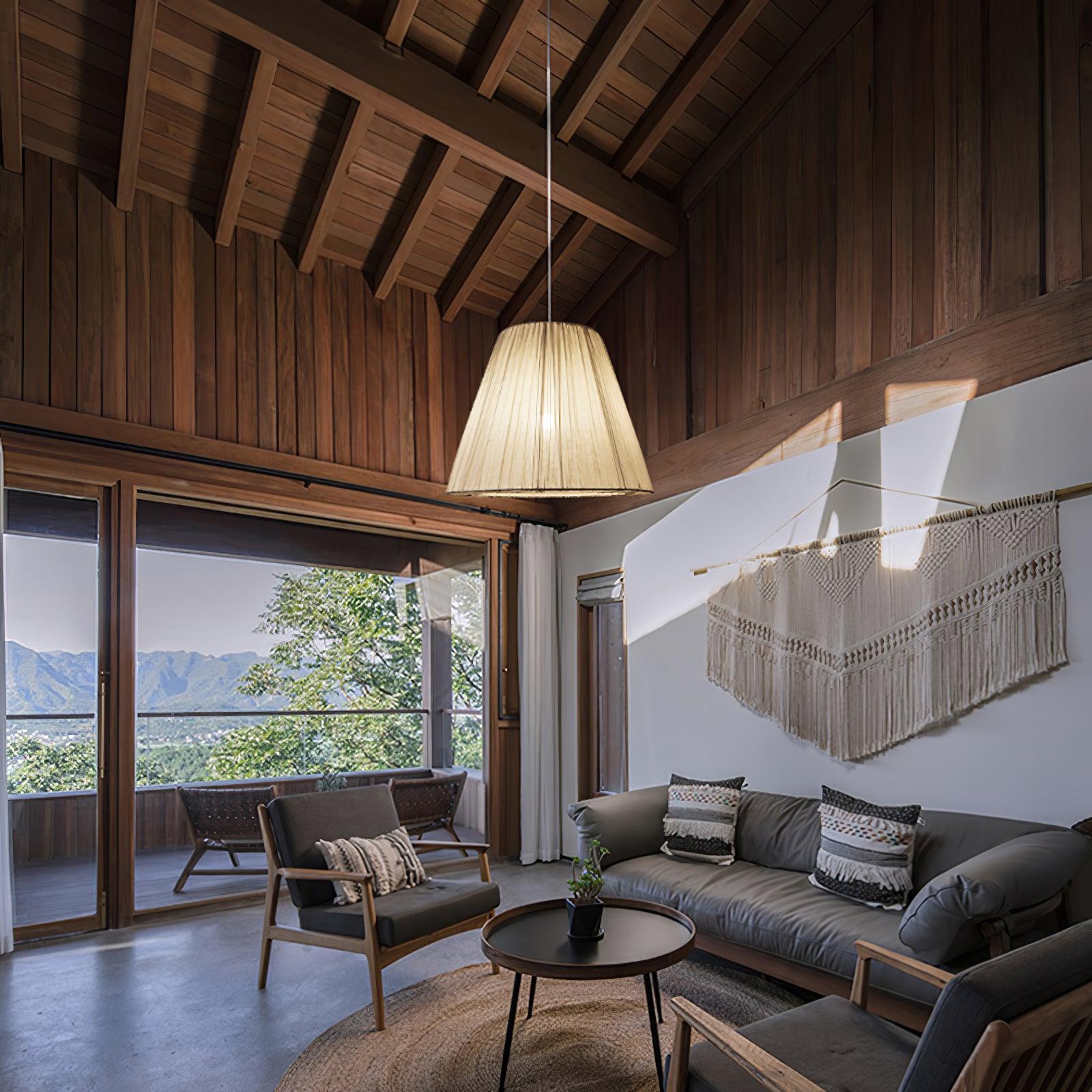 Docan Fabric Retro Pendant Lamp