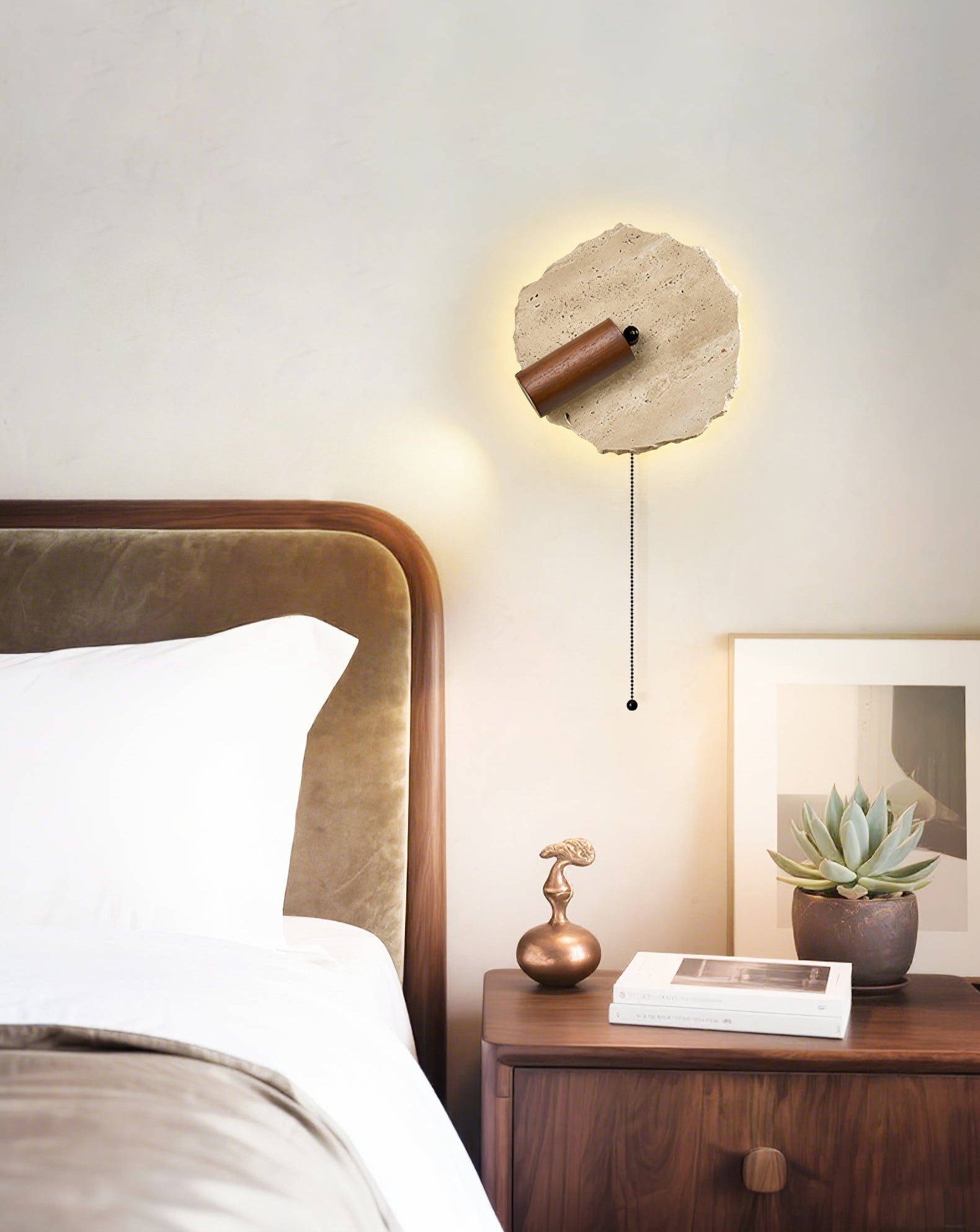 Valeriella Travertine Wall Light
