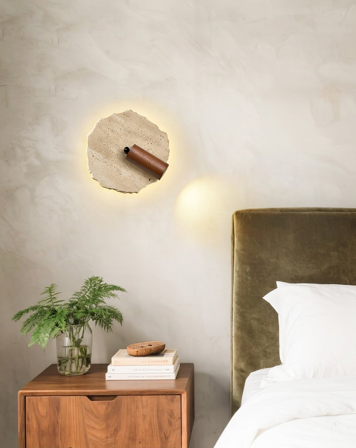 Valeriella Travertine Wall Light