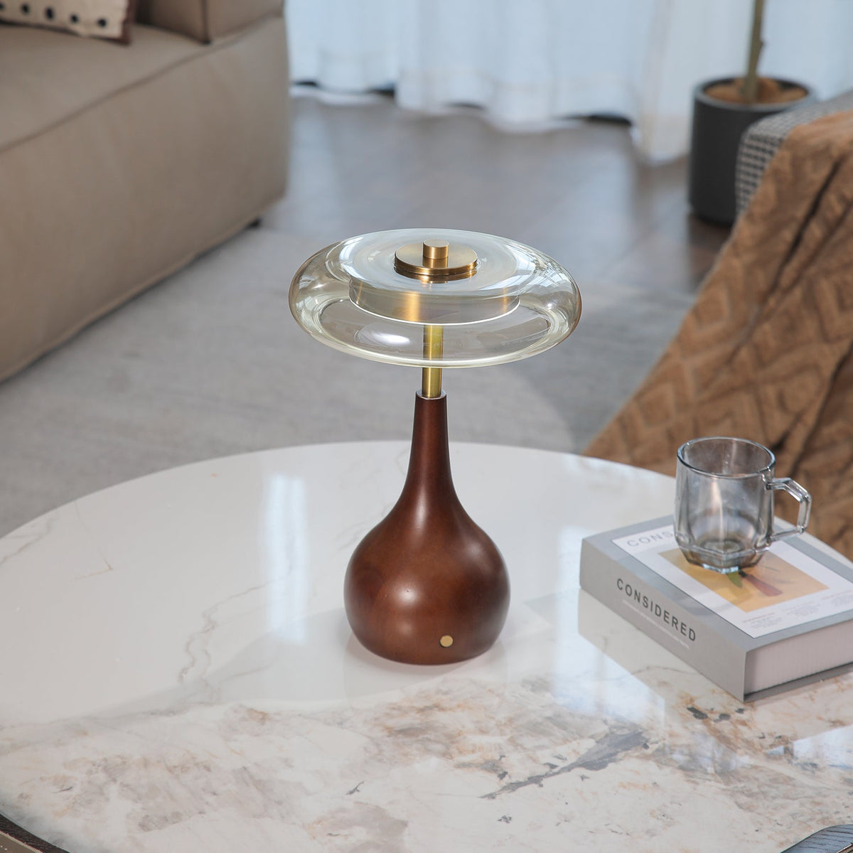 Airdes Wood Vintage Table Lamp