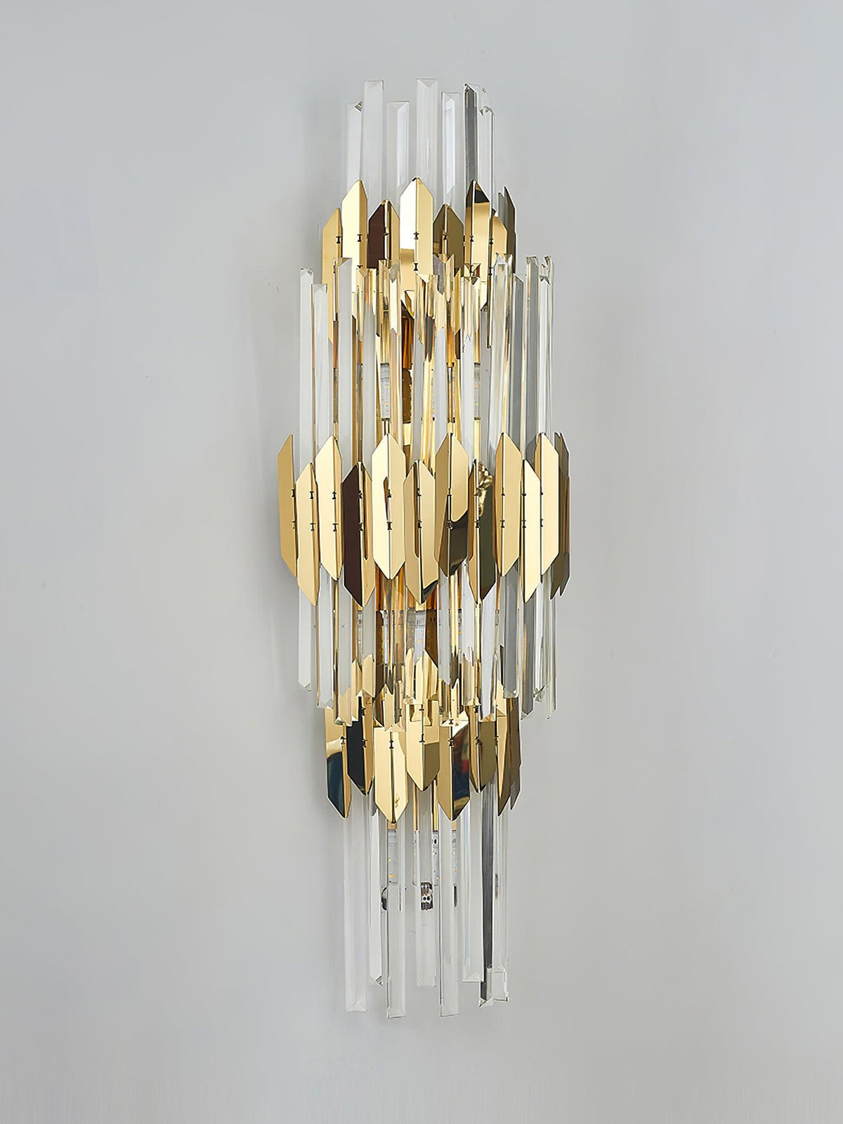 Elyoaria Nordic Art Three Layer Crystal Wall Light