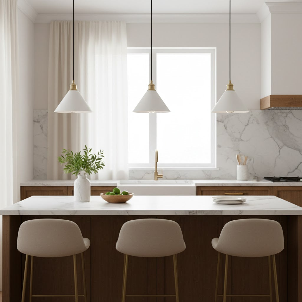 Soluenne Brass Contemporary Design Pendant Lamp