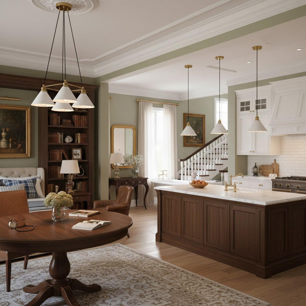 Soluenne Brass Contemporary Design Pendant Lamp