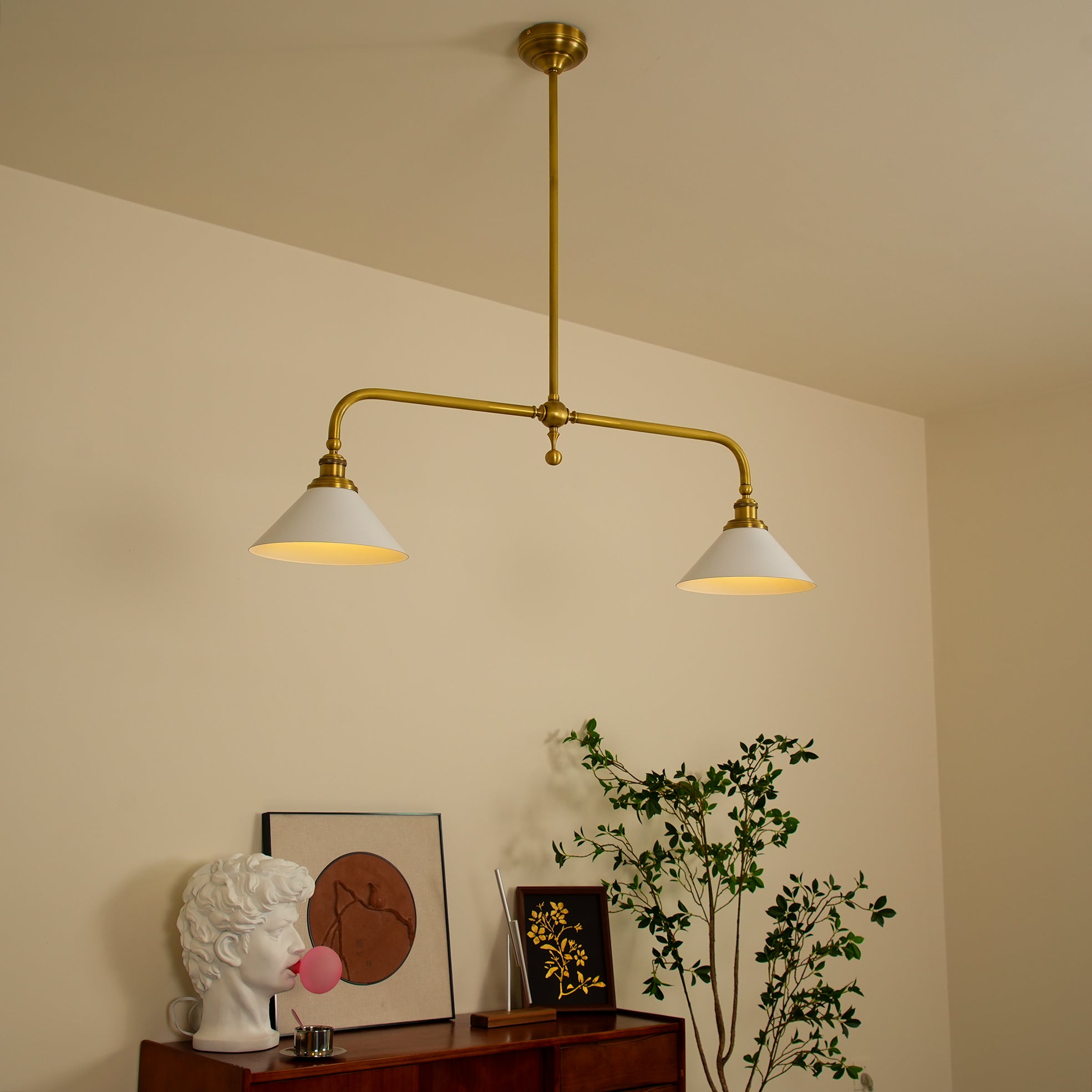 Zya Vintage Retro Pendant Light - Neutral Decor