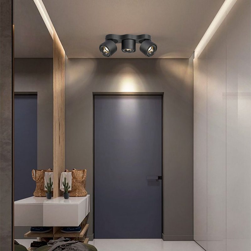 Nylaeara Three-heads Rotating Folding Ceiling Lamp - Neutral Decor
