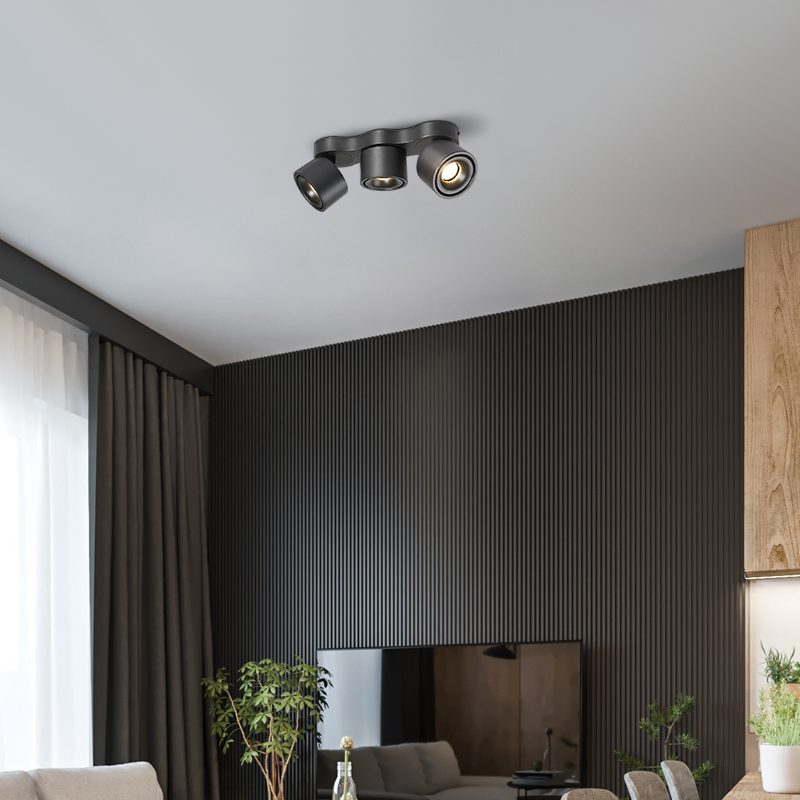 Nylaeara Three-heads Rotating Folding Ceiling Lamp - Neutral Decor
